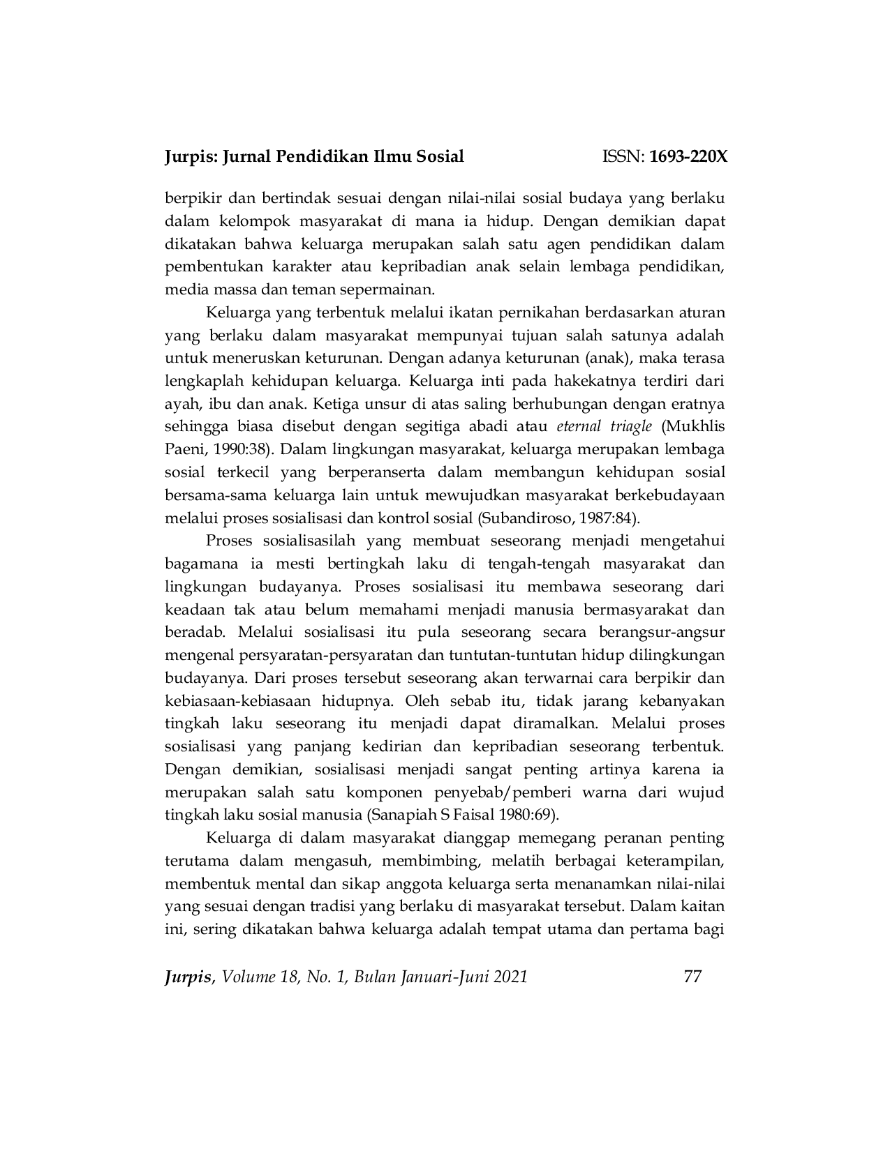 JURIS Pendidikan Nilai Budaya dan Folklore Di lingkungan Keluarga Etnis Bungku dalam Perspektif Sejarah