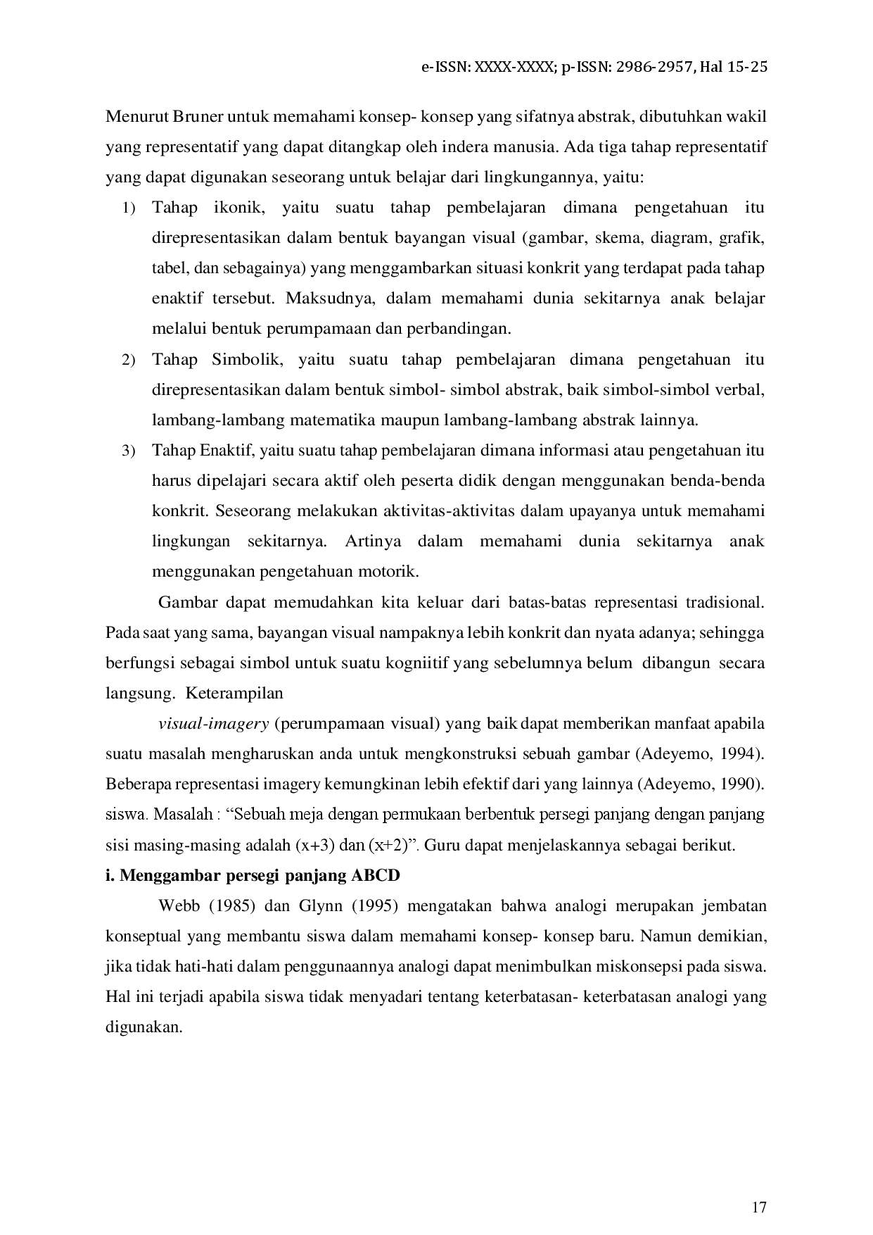 juris Penggunaan Strategi Pemodelan Diagram Atau Gambar Dengan Pendekatan Analogi Pada Topik Bentuk Aljabar