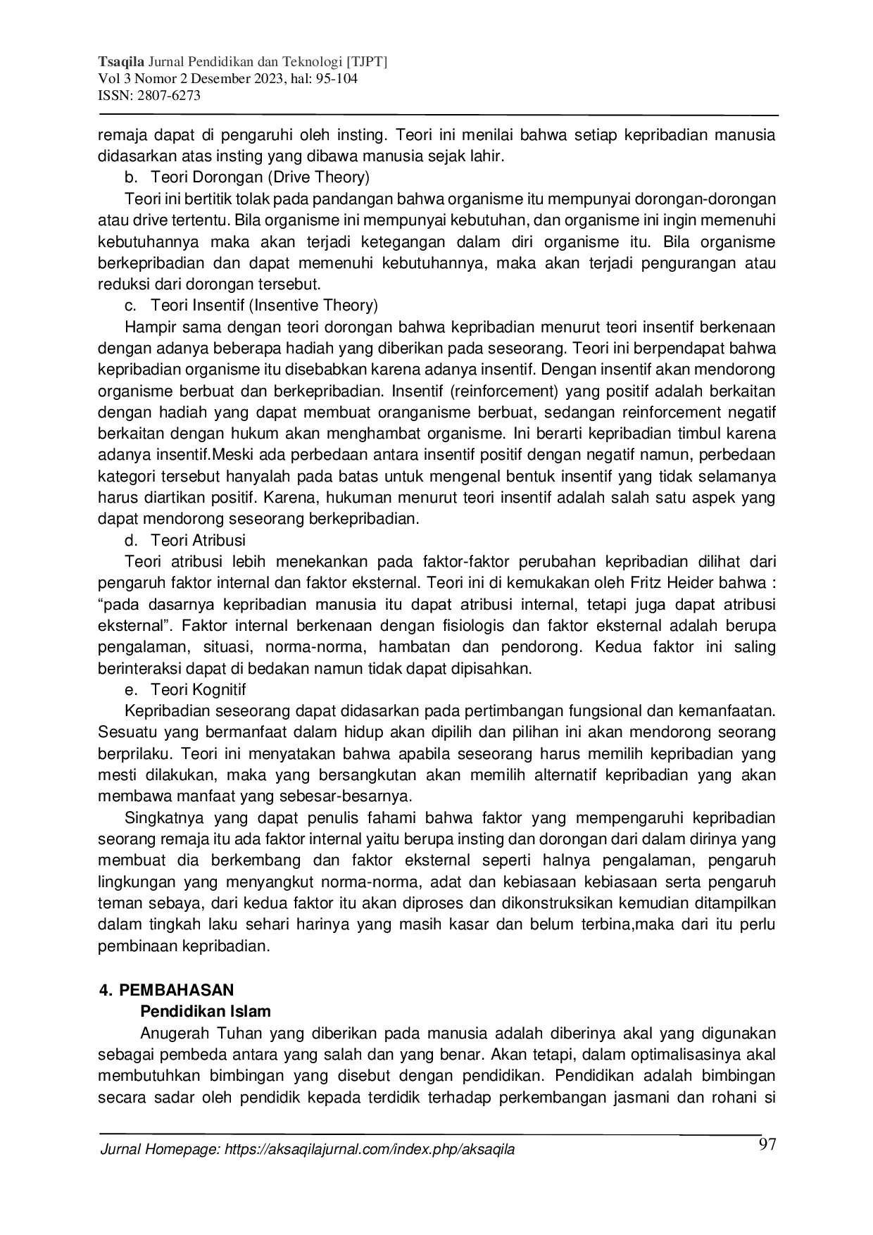 JURIS Pendidikan Remaja Menurut Pandangan Islam