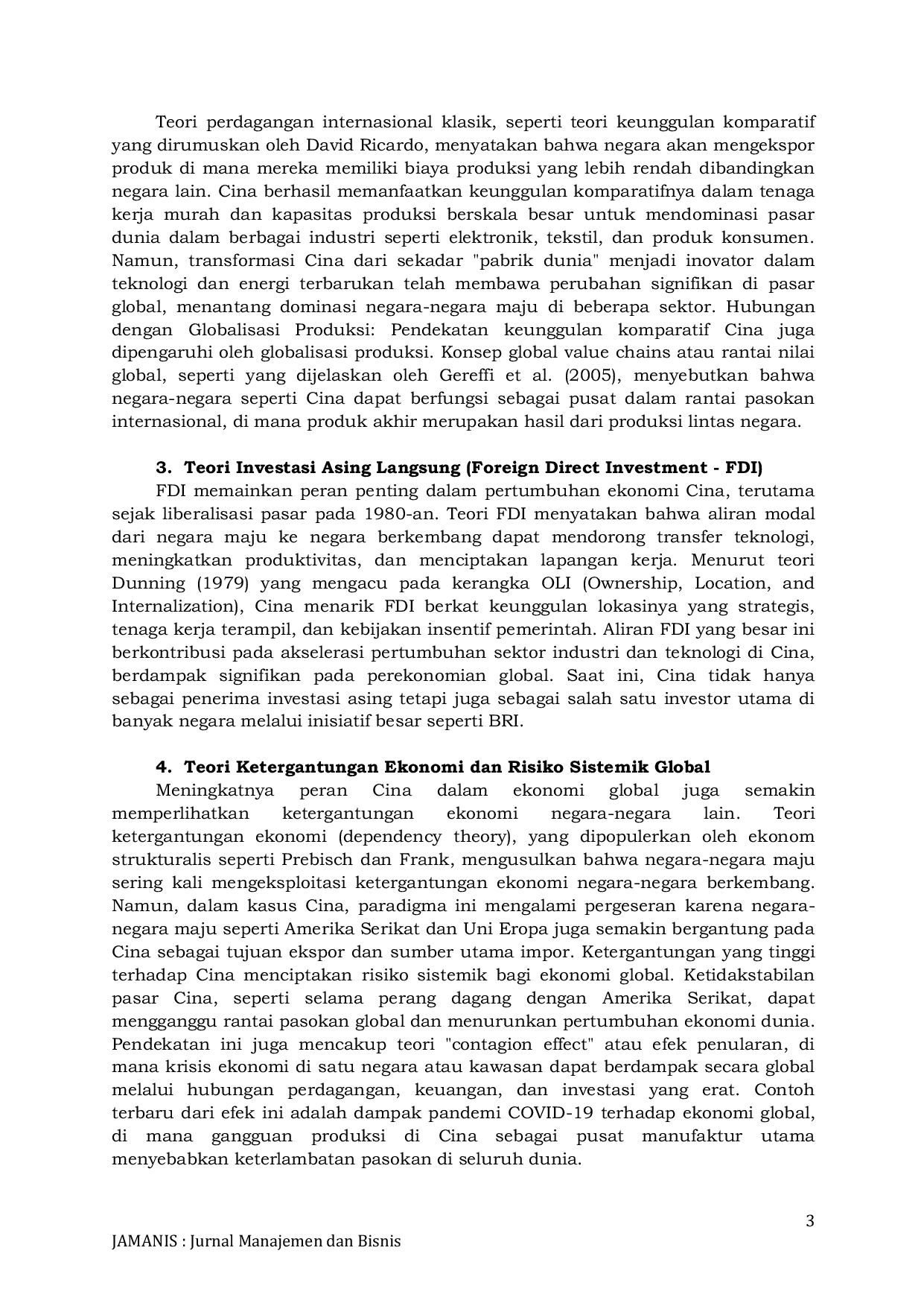 JURIS Pengaruh Pasar Cina Terhadap Ekonomi Global