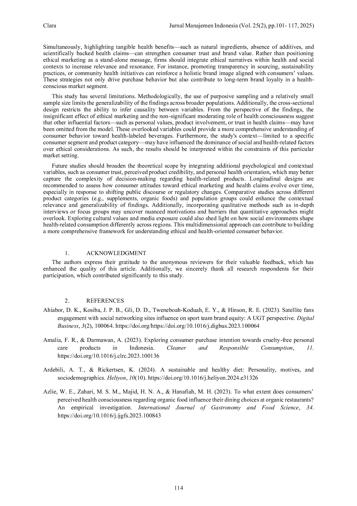 JURIS Peninjauan Kembali Determinan Pembelian Minuman Sehat di Kalangan Konsumen Muda Indonesia