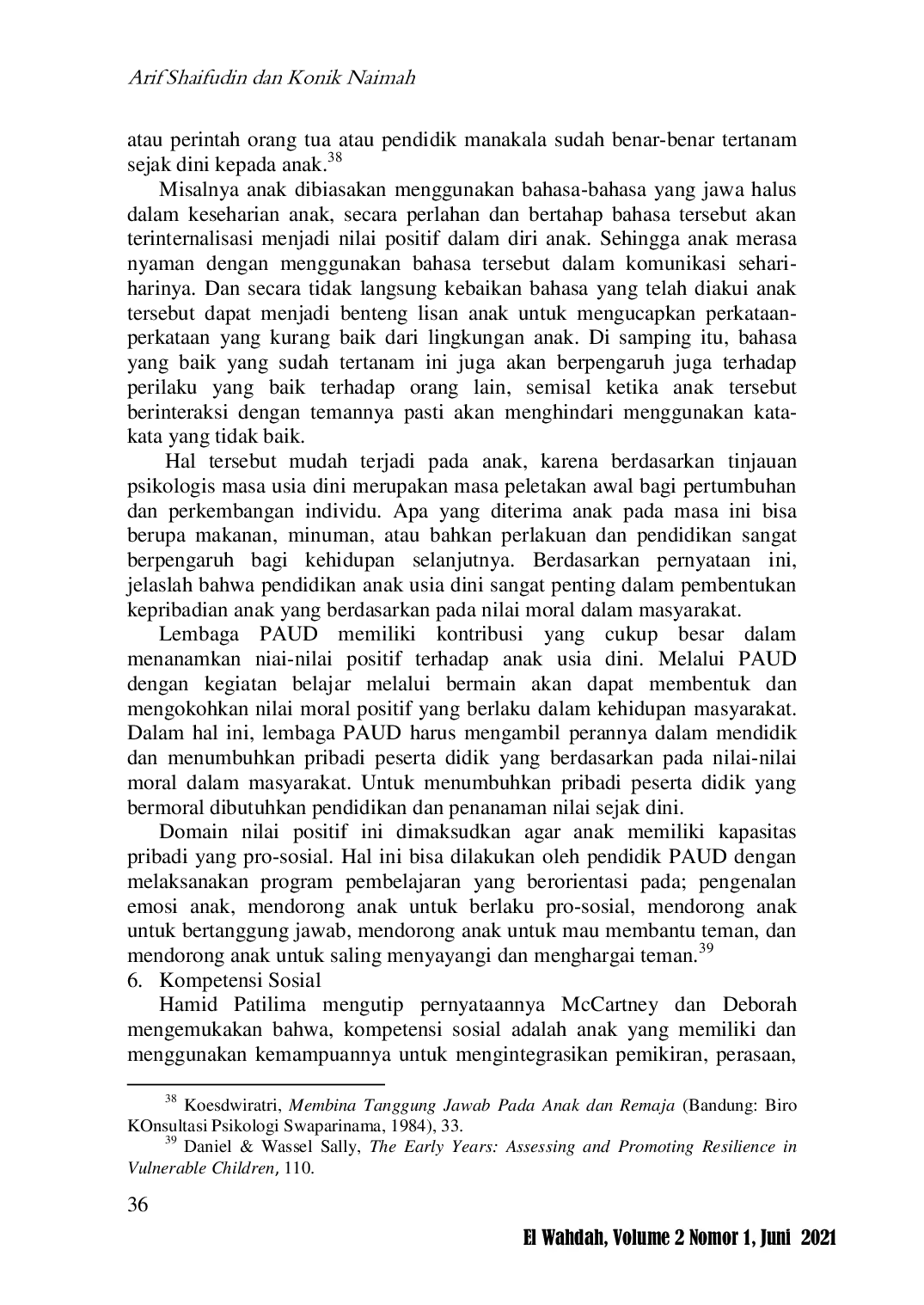 JURIS Resiliensi Upaya Membentuk Anak Usia Dini Tangguh