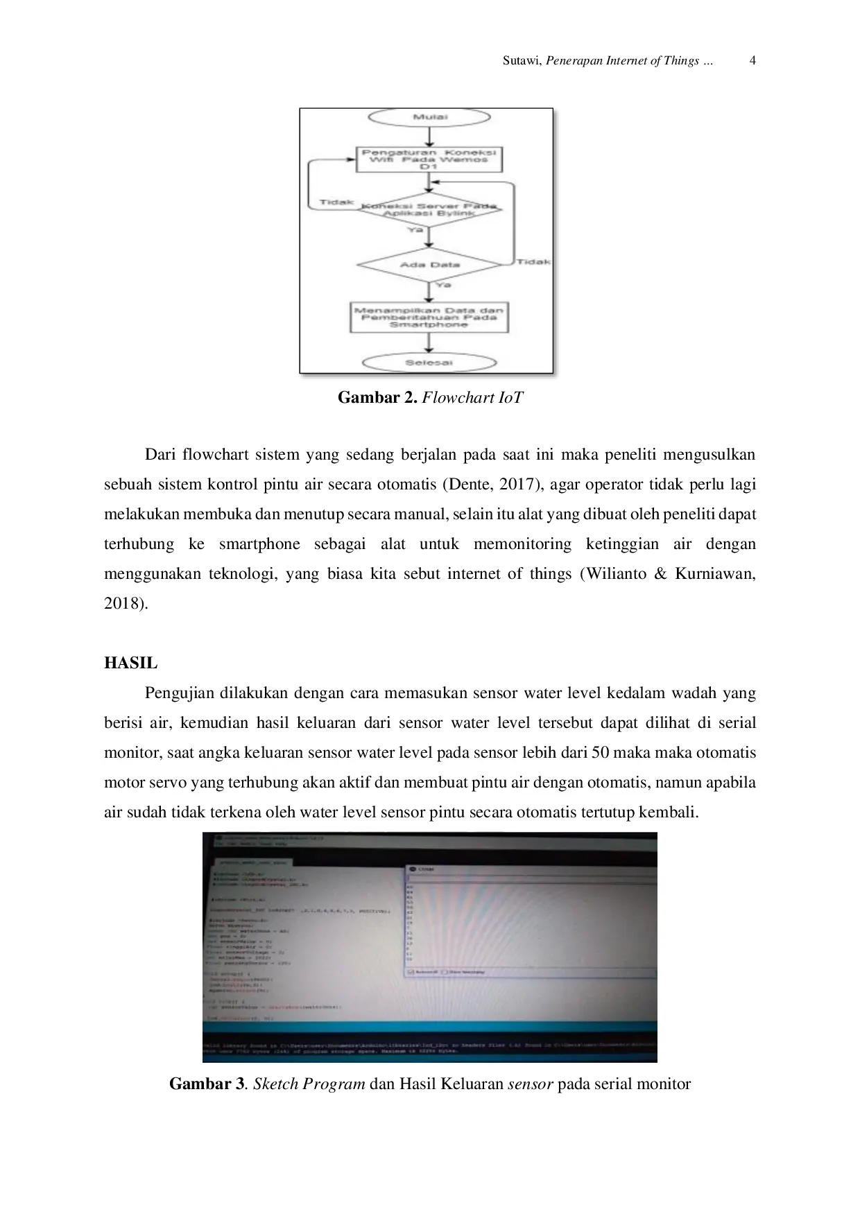 JURIS Penerapan Internet of Things pada Prototype Sistem Kontrol Pintu Air Otomatis Berbasis Mobile