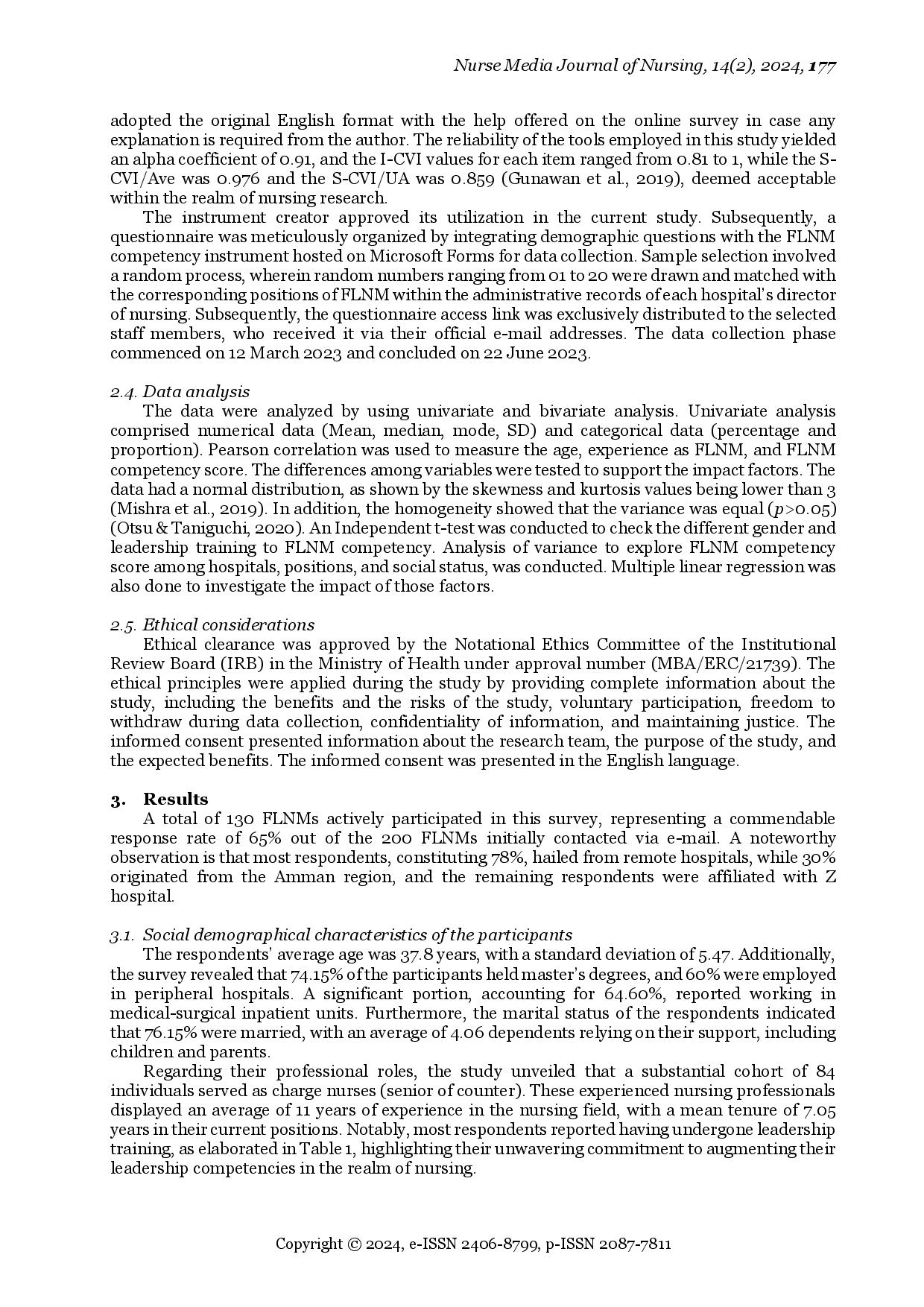 juris First line Nurse Managerial Competence and Its Influencing Factors in Public Jordanian Hospitals