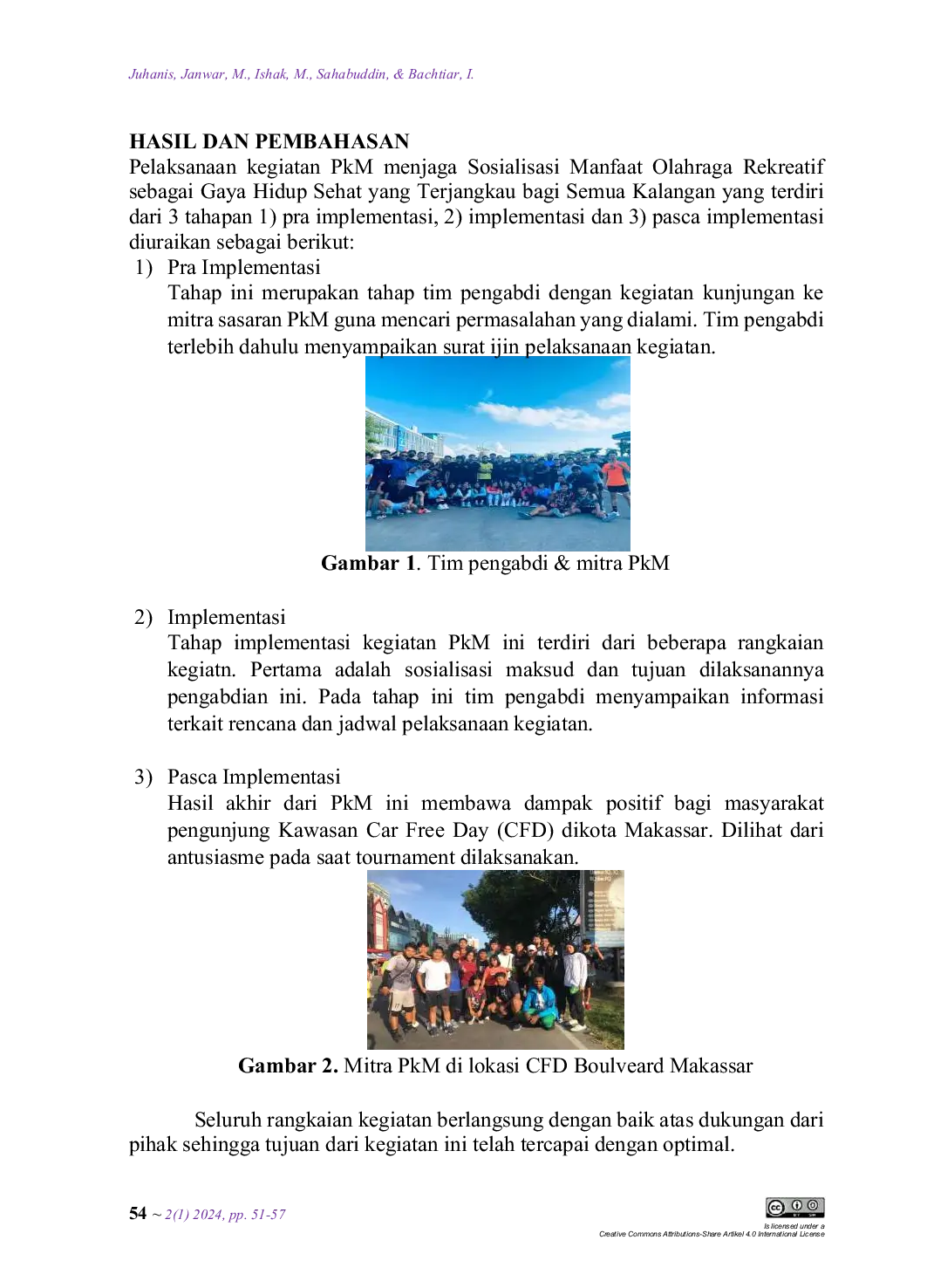 JURIS Sosialisasi Manfaat Olahraga Rekreatif Gaya Hidup Sehat yang Terjangkau bagi Semua Kalangan