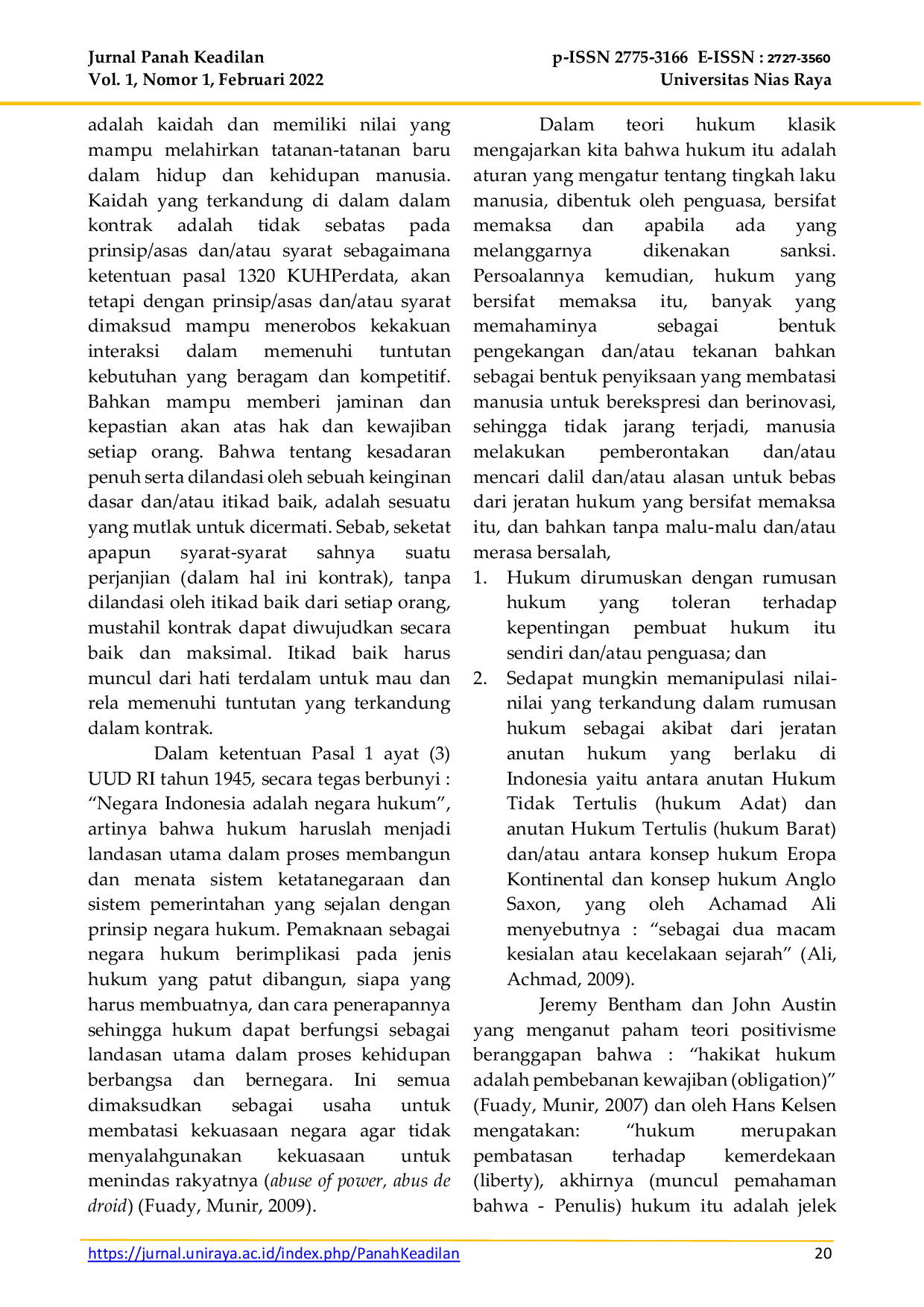 JURIS Kajian Kontrak Dalam Perspektif Filsafat Hukum