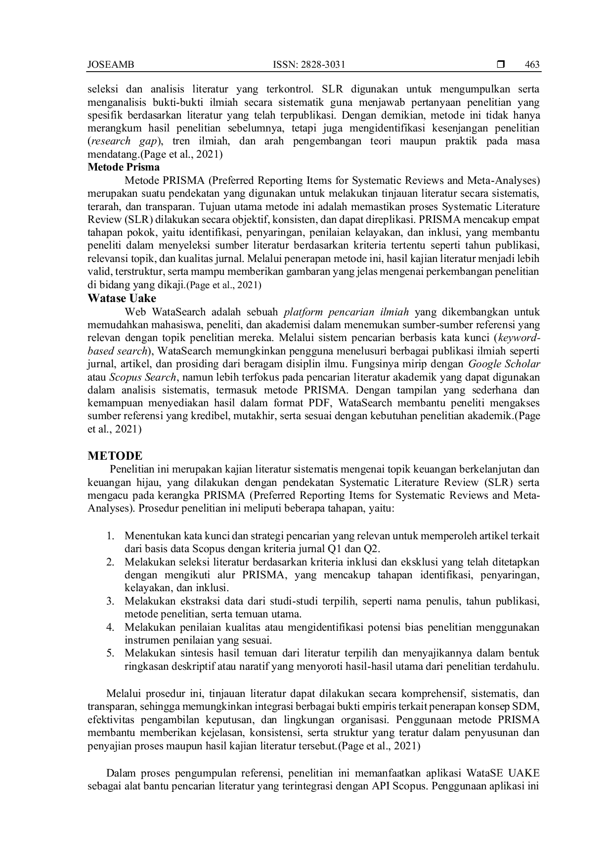 JURIS Systematic Literatur Review Dengan Metode Prisma Analisis Penerapan Konsep SDM Terhadap Efektivitas Pengambilan Keputusan Di Lingkungan Organisasi