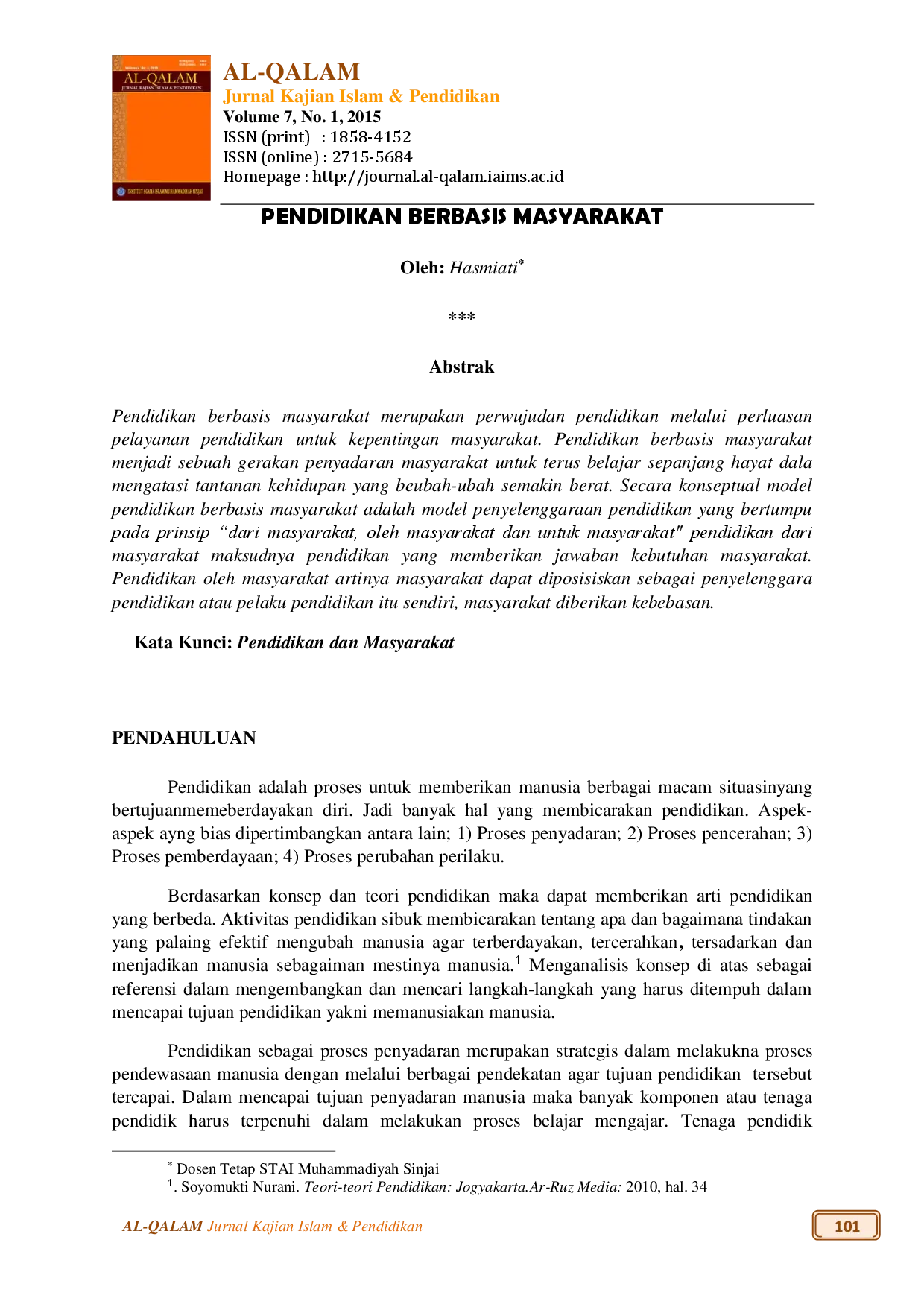 juris Pendidikan Berbasis Masyarakat