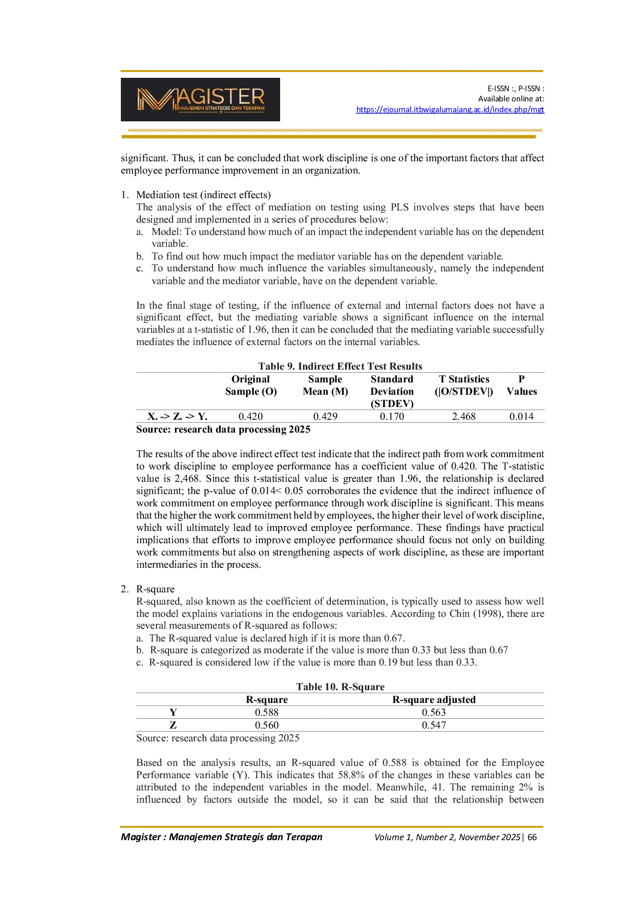 JURIS The Role of Work Discipline in Mediating Work Commitment Towards Employee Performance at PT Permata Indah Rubaru