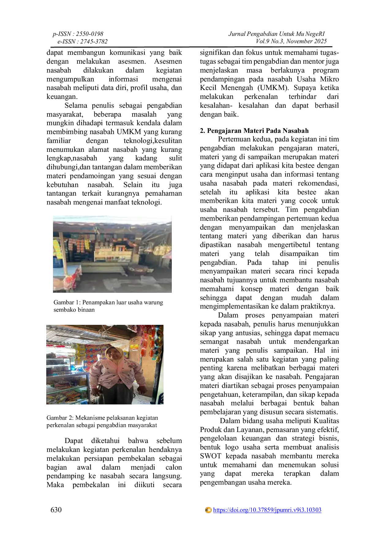 JURIS Pendampingan Usaha Berupa Pembuatan Merk Spanduk dan Logo pada UMKM Sembako