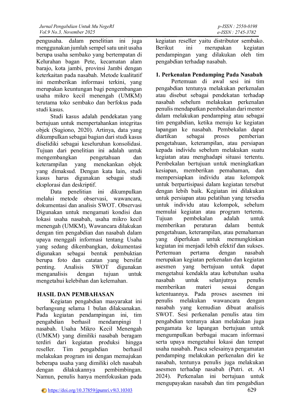 JURIS Pendampingan Usaha Berupa Pembuatan Merk Spanduk dan Logo pada UMKM Sembako