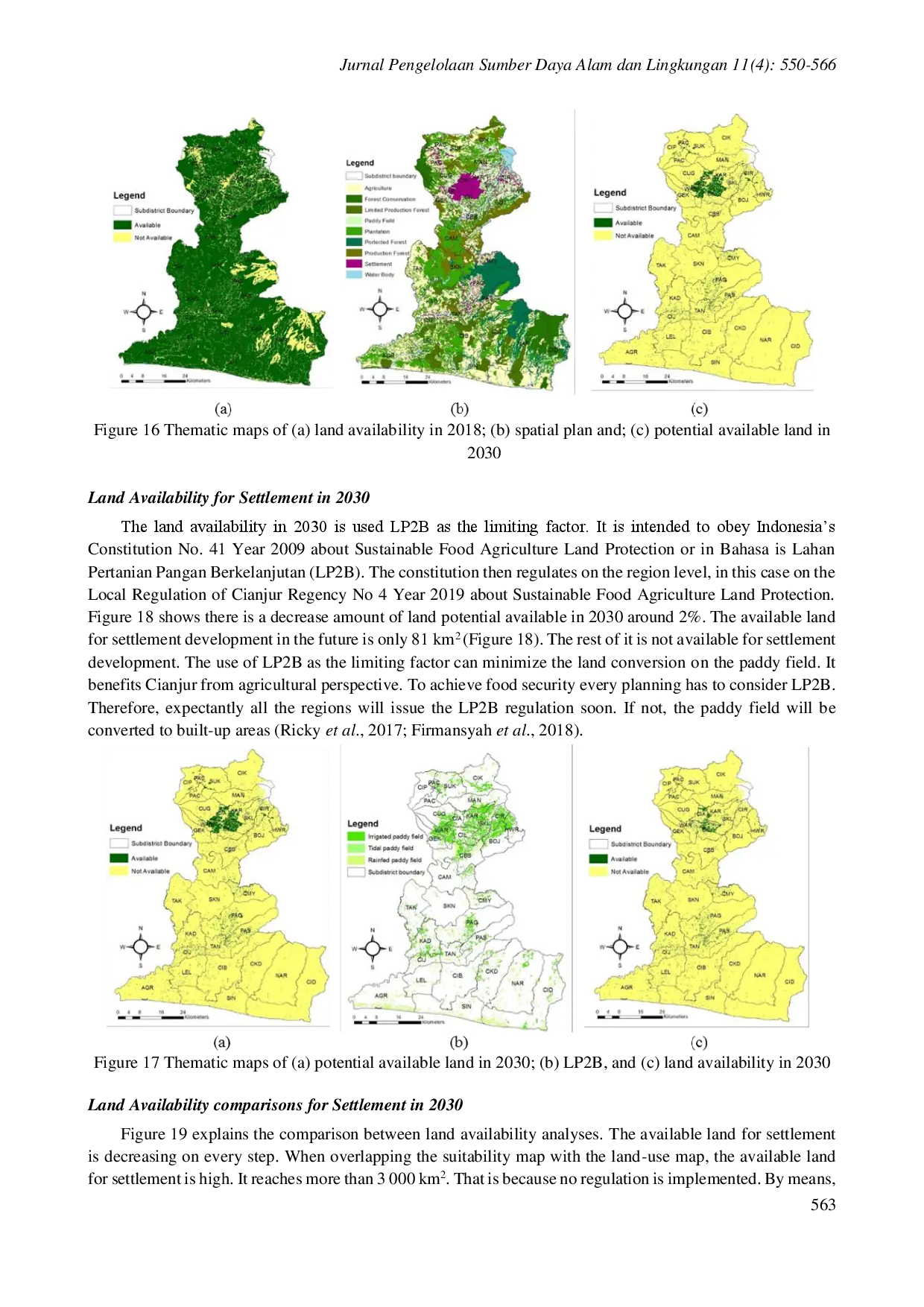 juris Suitable and Available Land for Settlement Development in Cianjur Regency