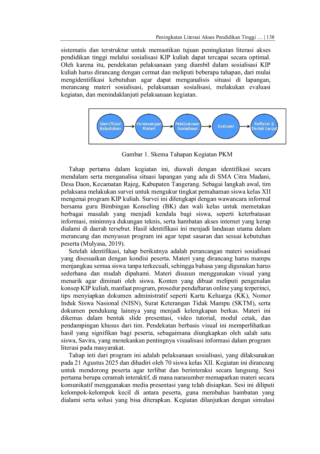 JURIS Peningkatan Literasi Akses Pendidikan Tinggi Melalui Sosialisasi Program KIP Kuliah di Daerah Tertinggal