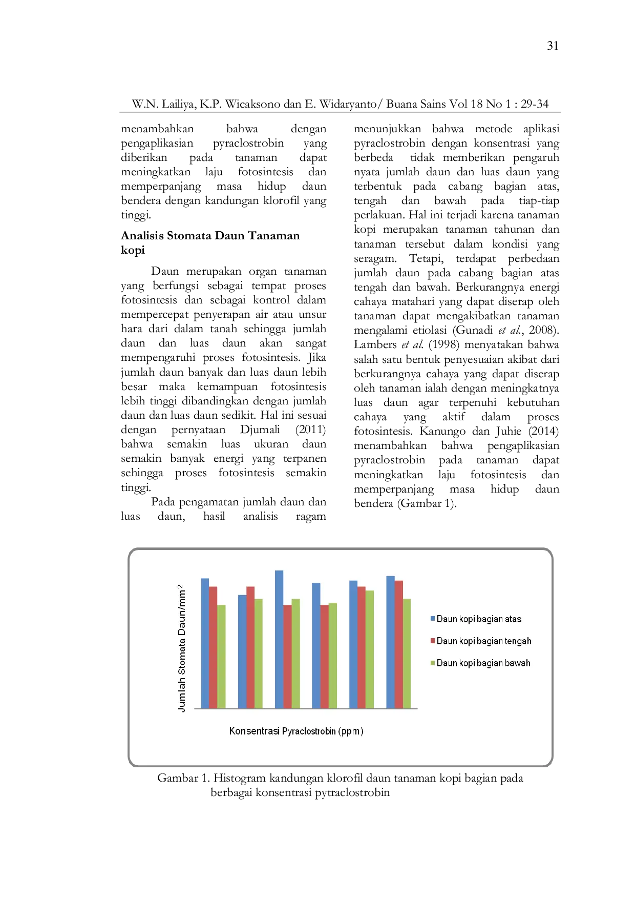 JURIS PENGARUH PYRACLOSTROBIN PADA PEMBENTUKAN BUAH KOPI ROBUSTA Coffea canephora