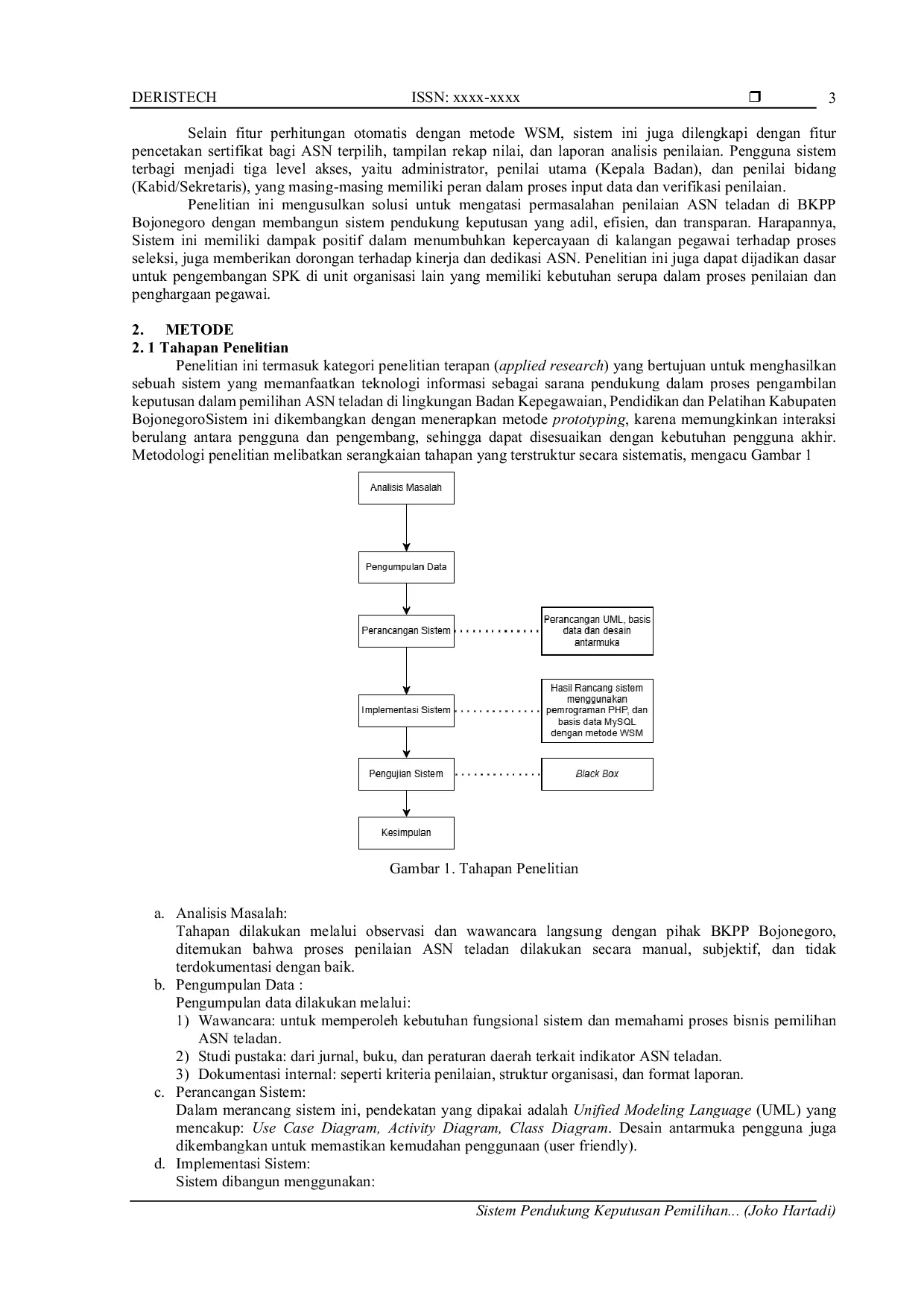 JURIS Decision Support System for Selecting Exemplary ASN Employees at BKPP Bojonegoro Regency