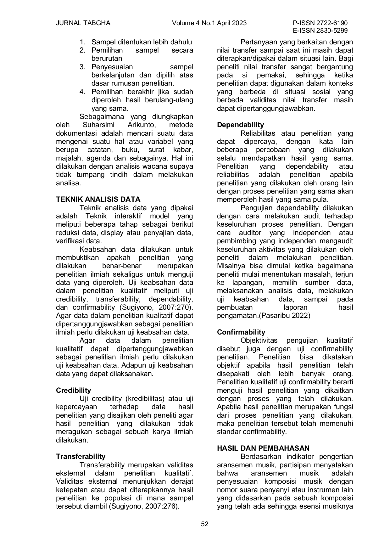 JURIS Peranan Aransemen Musik Gereja Modern Terhadap Dinamika Ibadah