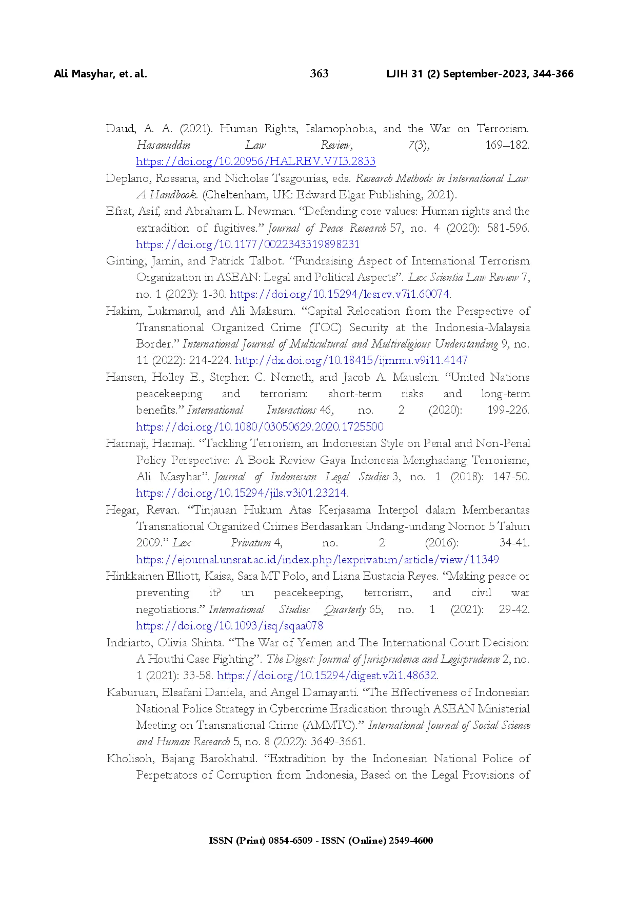juris Legal challenges of combating international cyberterrorism the NCB Interpol Indonesia and global cooperation