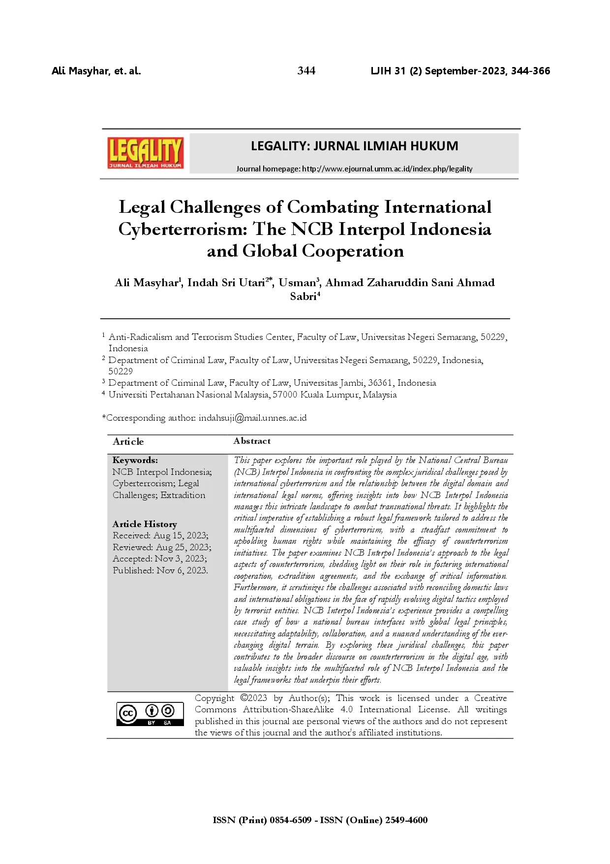 juris Legal challenges of combating international cyberterrorism the NCB Interpol Indonesia and global cooperation