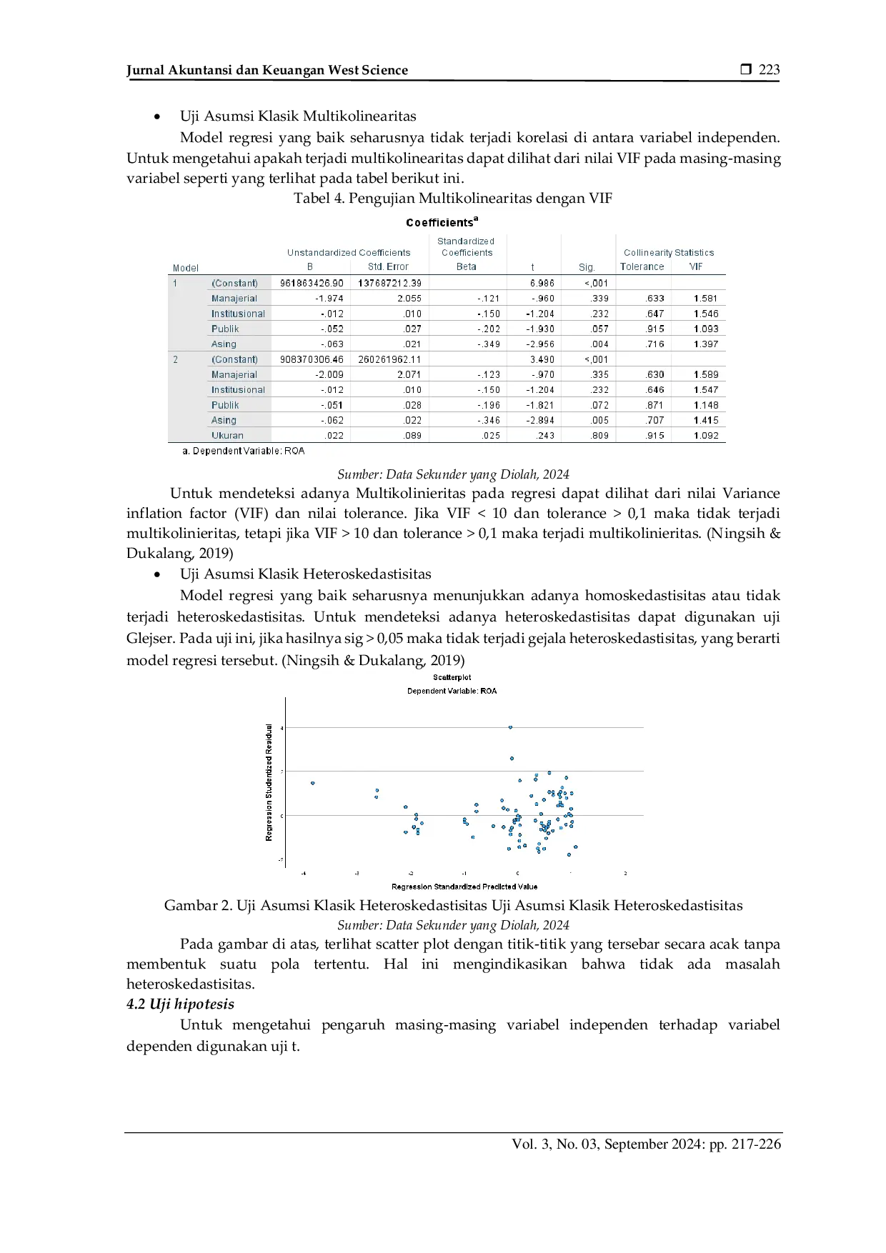 JURIS Pengaruh Struktur Kepemilikan Saham terhadap Kinerja Perusahaan pada Perusahaan Manufaktur yang Tercatat di Bursa Efek Indonesia