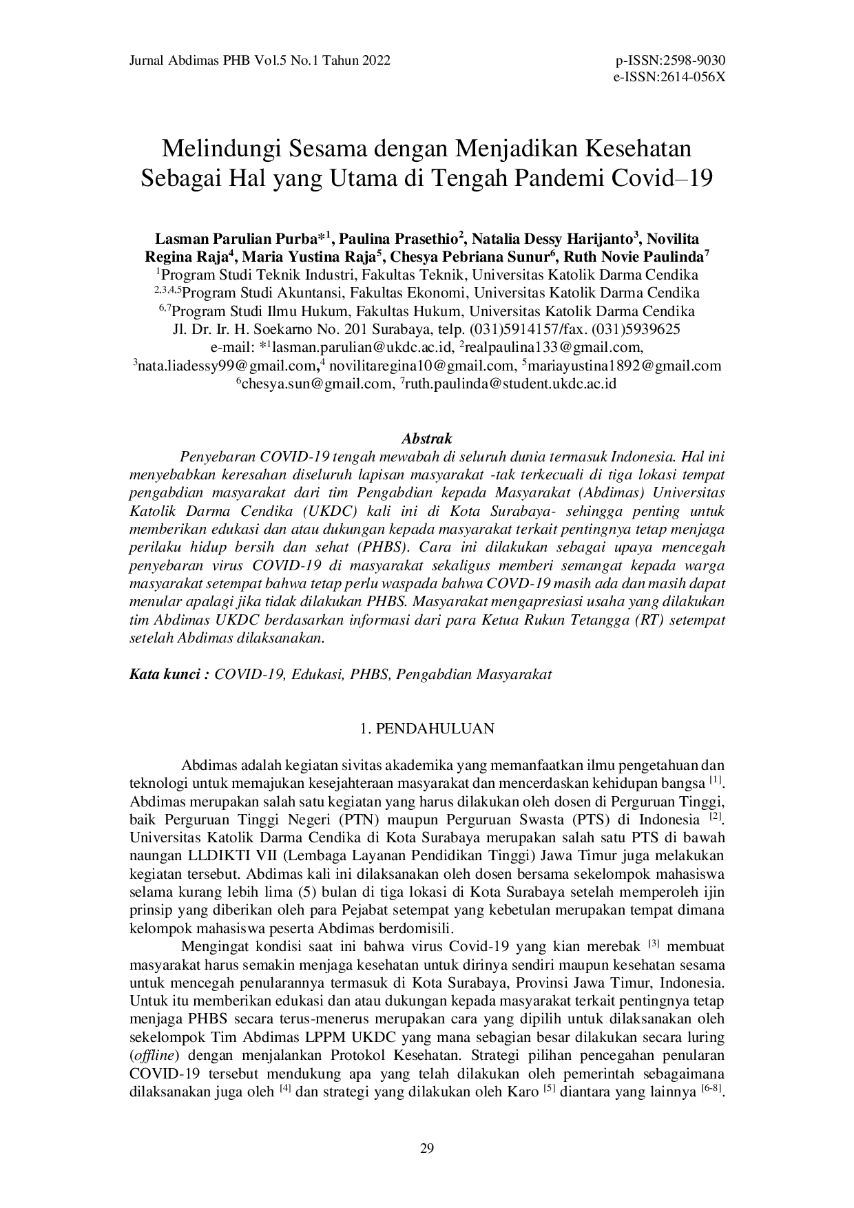 juris Melindungi Sesama dengan Menjadikan Kesehatan Sebagai Hal yang Utama di Tengah Pandemi Covid 19