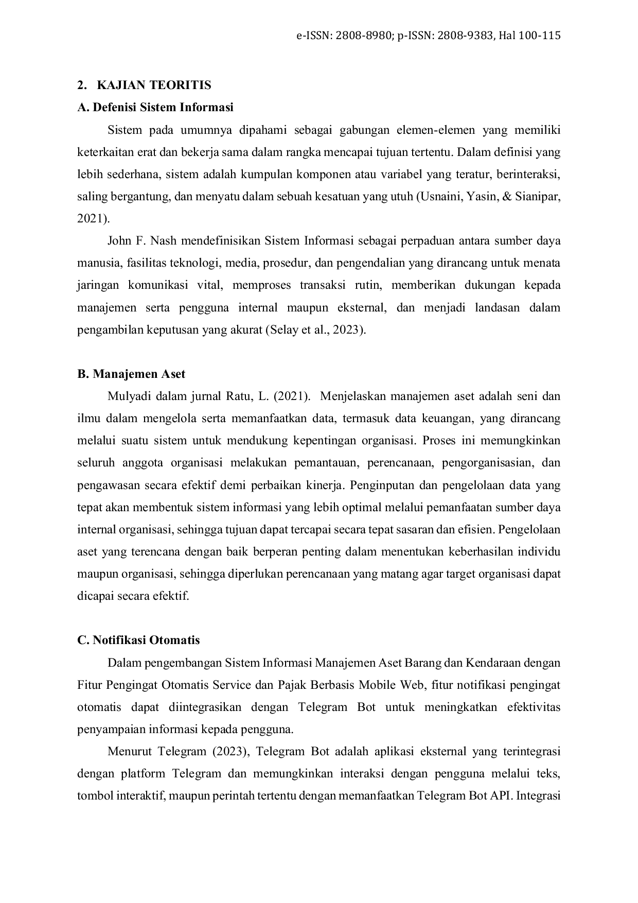 JURIS Sistem Informasi Manajemen Aset Barang dan Kendaraan Dengan Fitur Pengingat Otomatis Service dan Pajak Berbasis Mobile Web Pada Amik Luwuk Banggai