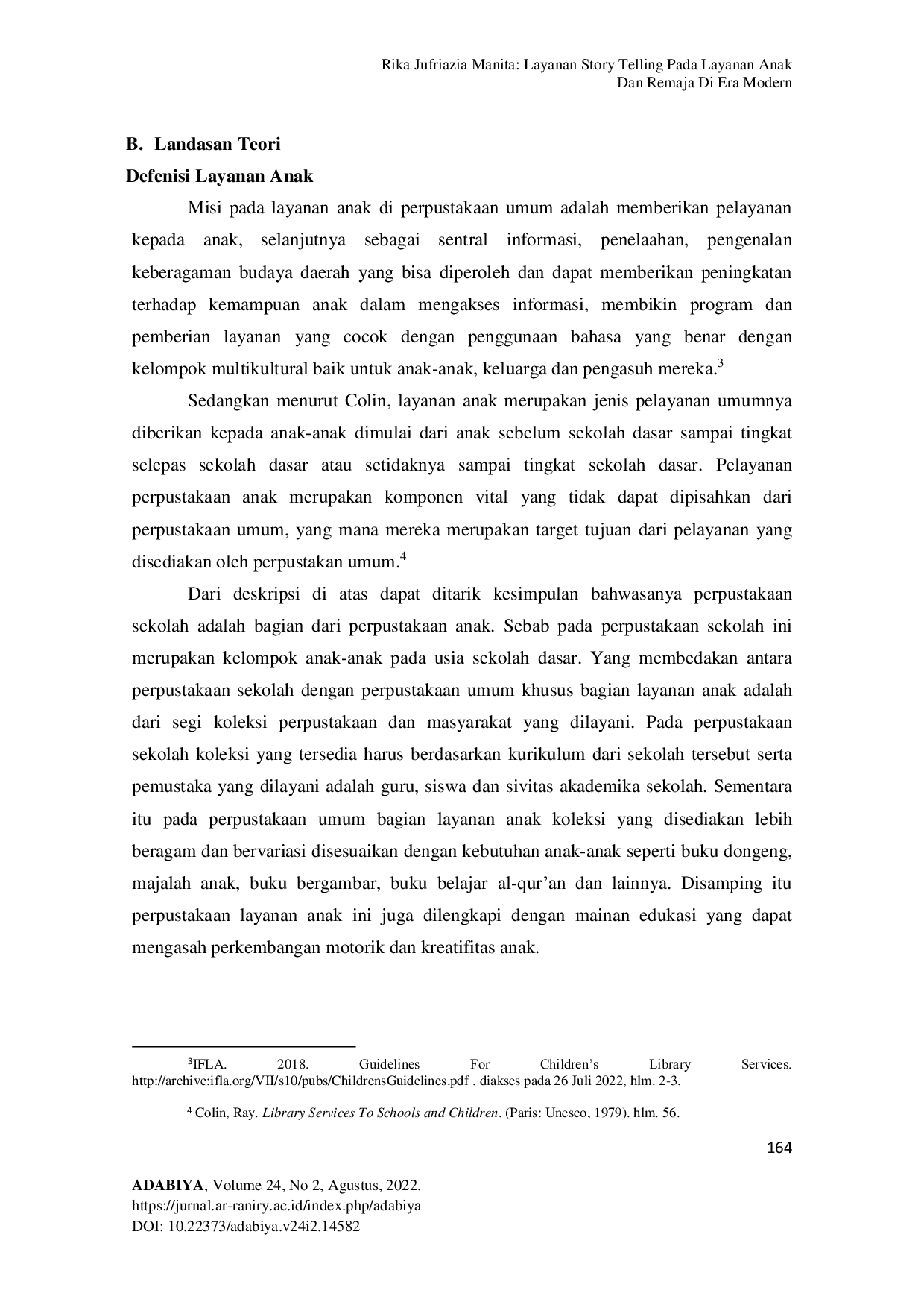 JURIS Layanan Story Telling Pada Layanan Anak Dan Remaja Di Era Modern