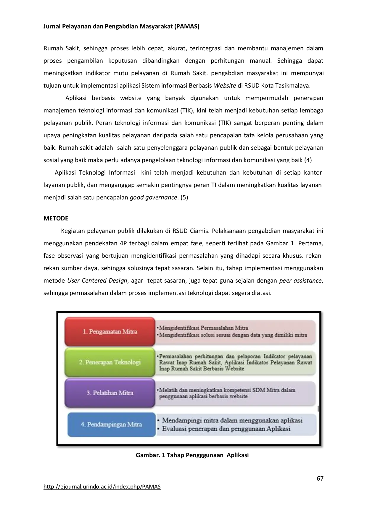 JURIS Penerapan Aplikasi Sistem Informasi Indikator Pelayanan Rawat Inap Rumah Sakit Berbasis Website