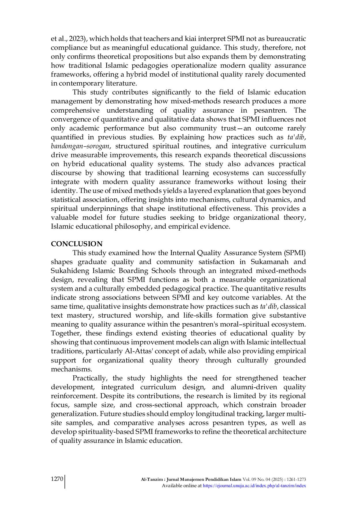 JURIS Improving Graduate Quality and Public Satisfaction through Internal Quality Assurance