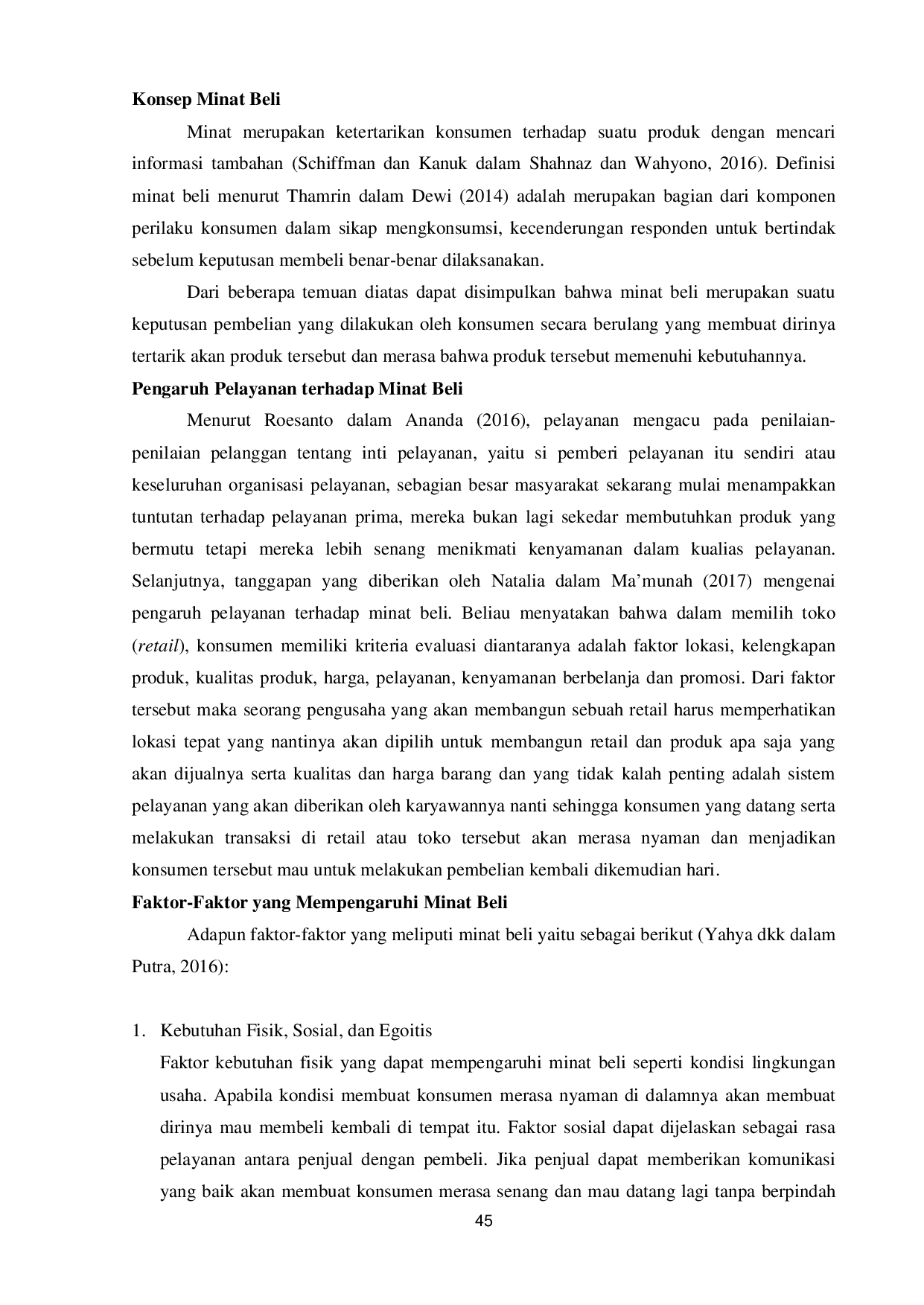 juris Alwinda Manao PENGARUH PELAYANAN TERHADAP MINAT BELI DI UD SERLIN TALUNOHI KECAMATAN MAZINO