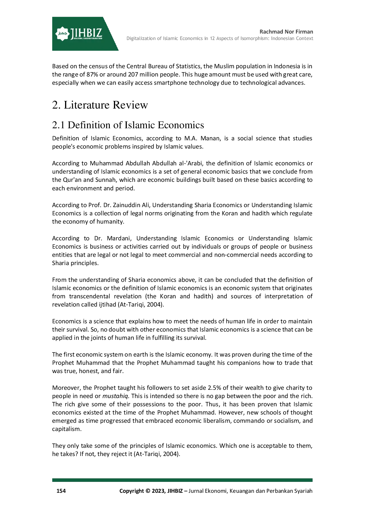 JURIS Digitalisasi Ekonomi Syariah dalam 12 Aspek Isomorfisme Kontekstual Indonesia