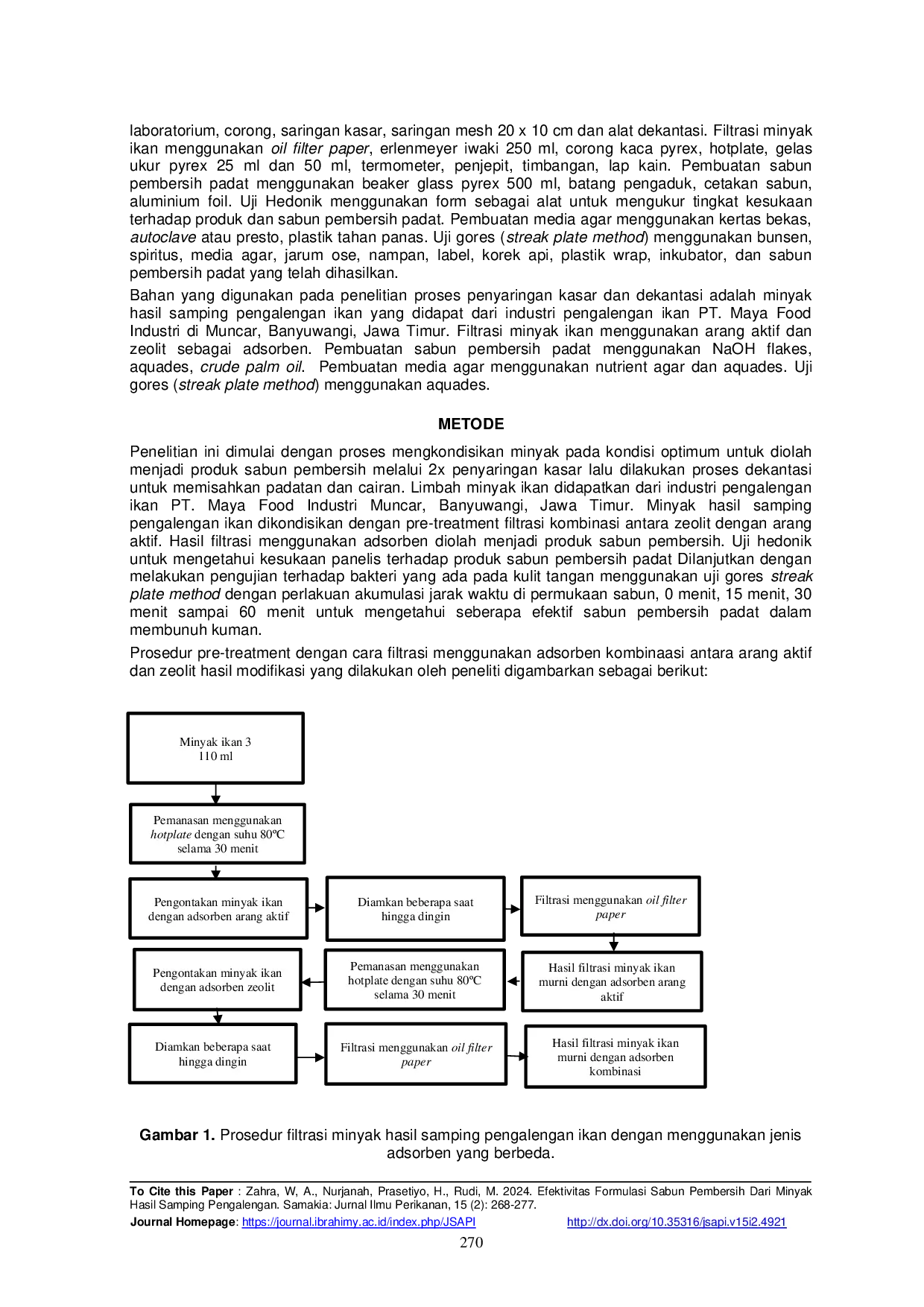 JURIS Efektivitas Formulasi Sabun Pembersih Dari Minyak Hasil Samping Pengalengan