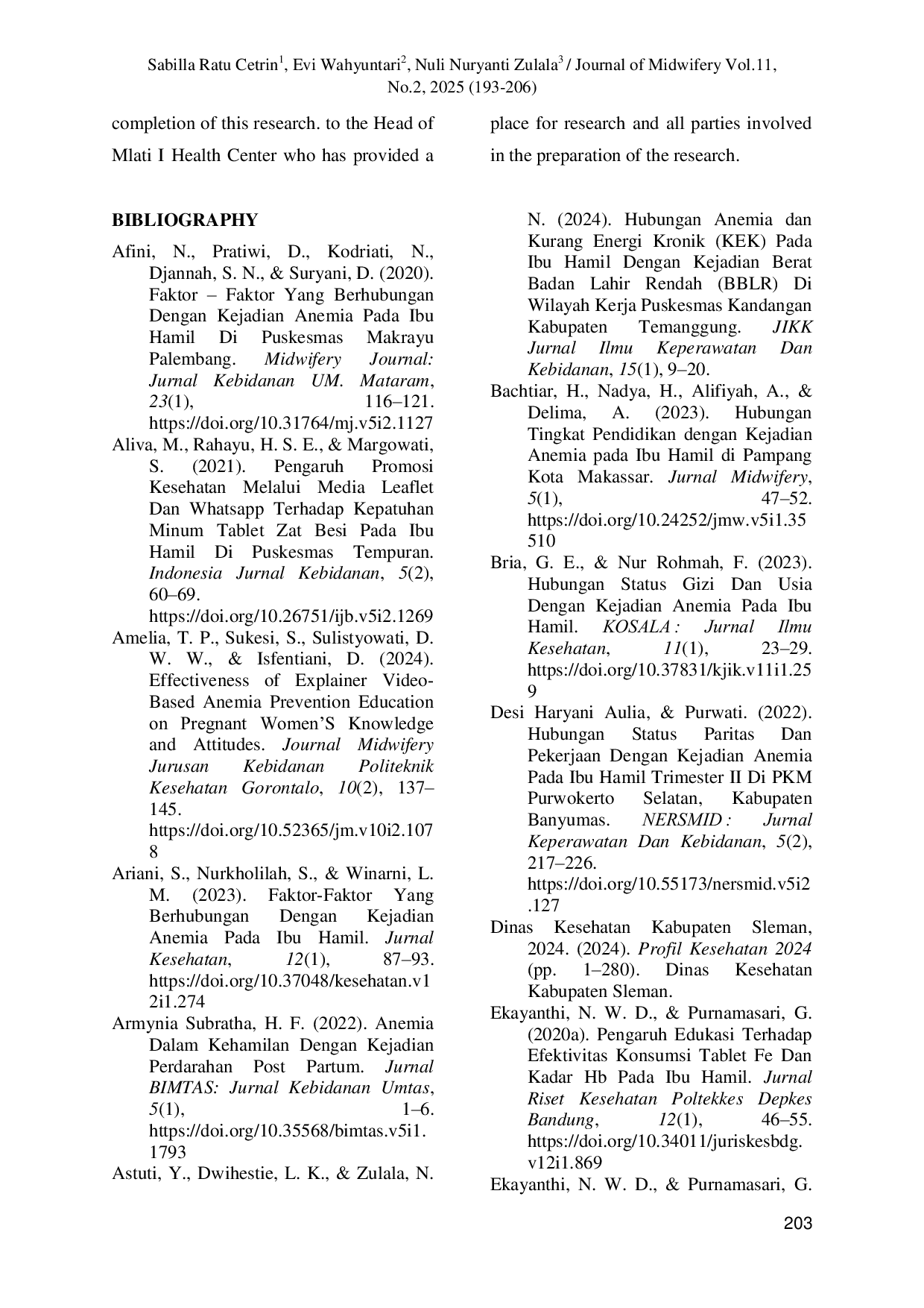 JURIS Education On Consumption of Fe Tablets Increases Hemoglobin Levels Index In Pregnant Women