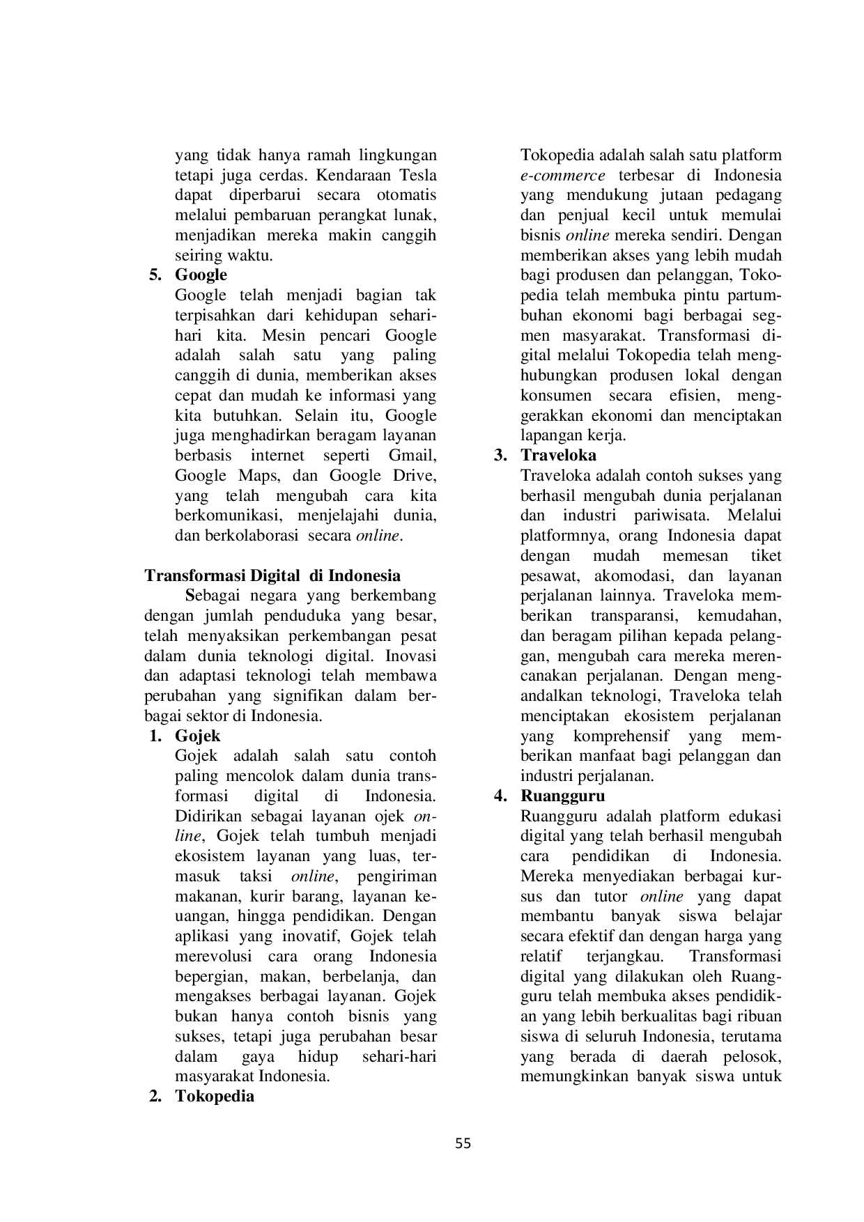 JURIS Menghadapi Perubahan Dunia Melalui Transformasi Digital Menuju Kesuksesan Pada Era Digitalisasi