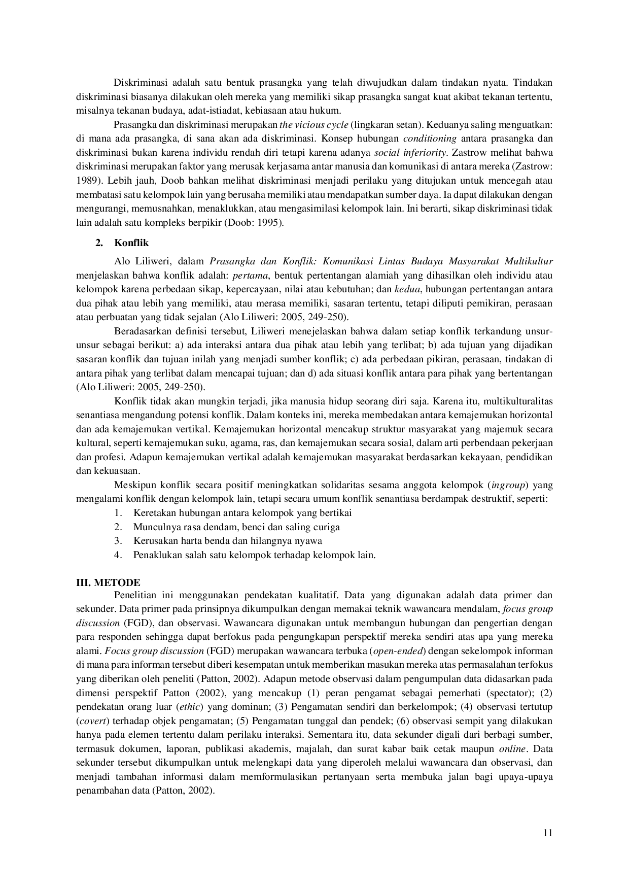 JURIS Mengatasi Prasangka Dan Konflik Sosial Melalui Perayaan Perayaan Bersama Dalam Konteks Kota Ambon Yang Multikultur