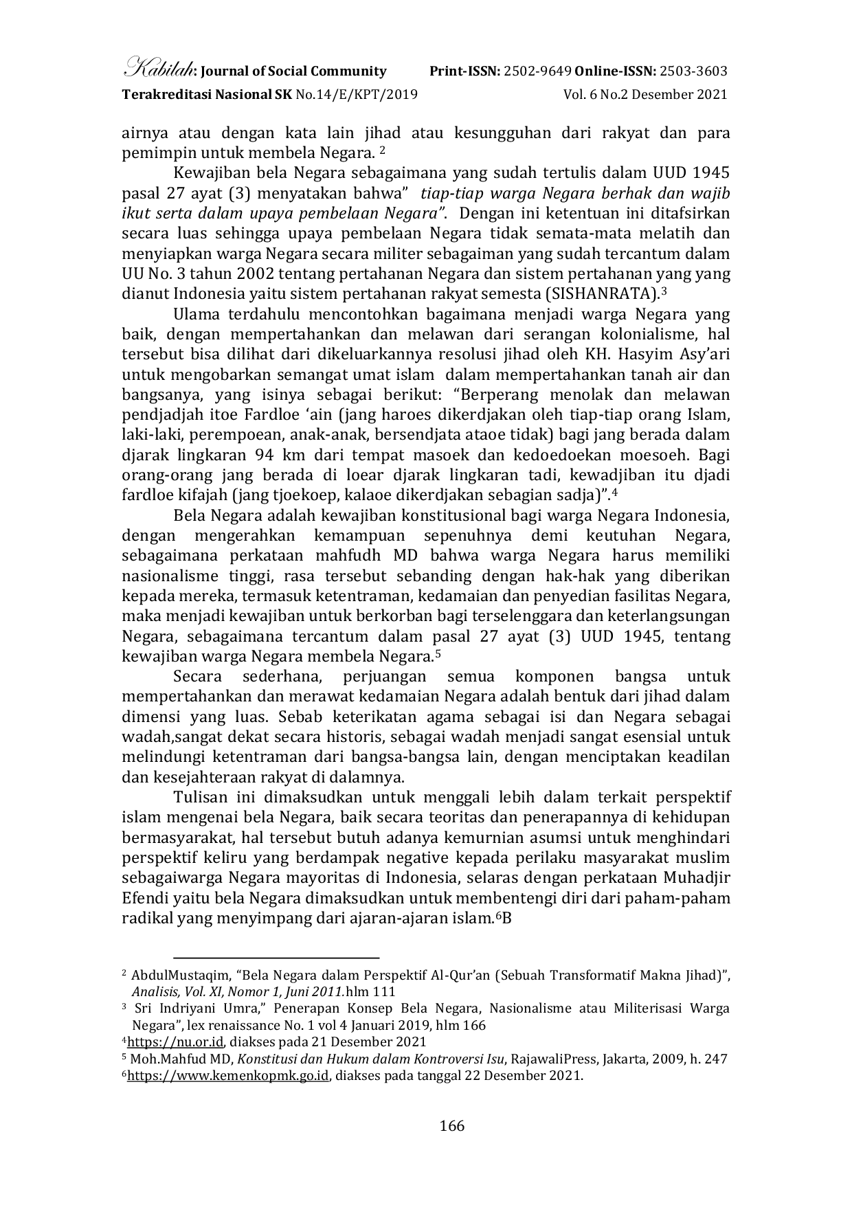 JURIS Bela Negara Dalam Perspektif Islam