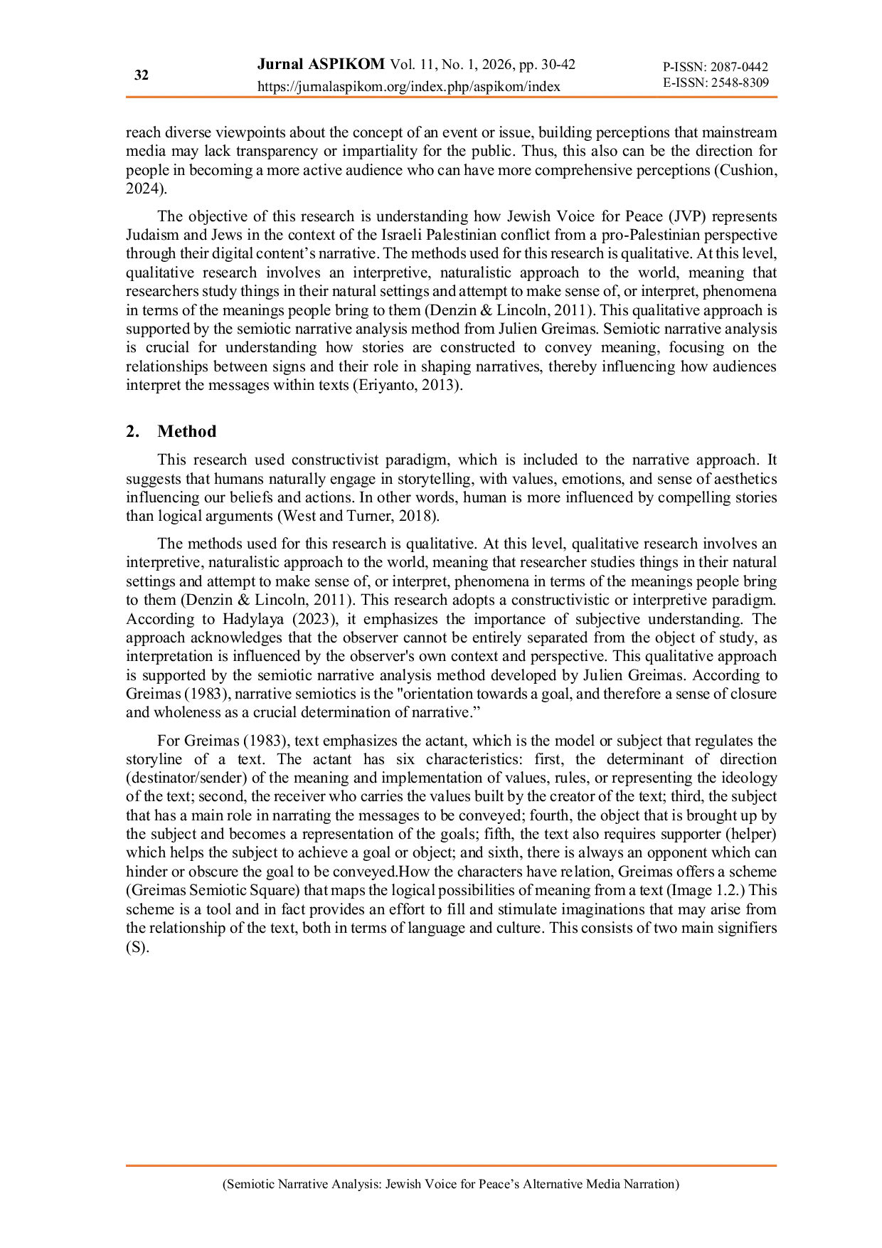 JURIS Semiotic Narrative Analysis Jewish Voice for Peace s Alternative Media Narration