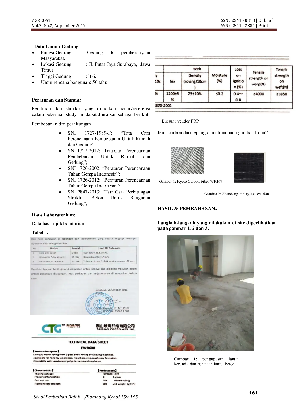 JURIS Studi Perbaikan Balok Beton Bertulang Menggunakan Glass Fibre Reinforced Polymer Gfrp Untuk Meningkatkan Kekuatan Tarik Pada Bending Momen