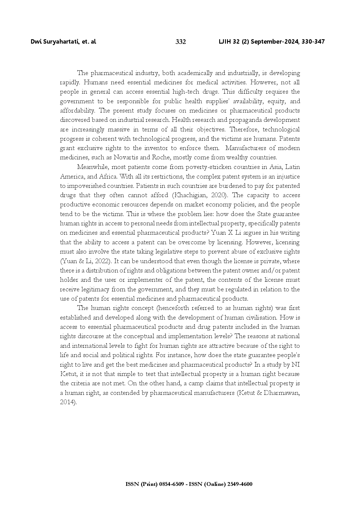 juris The patent rights of pharmaceutical products and death between economic balance and human rights