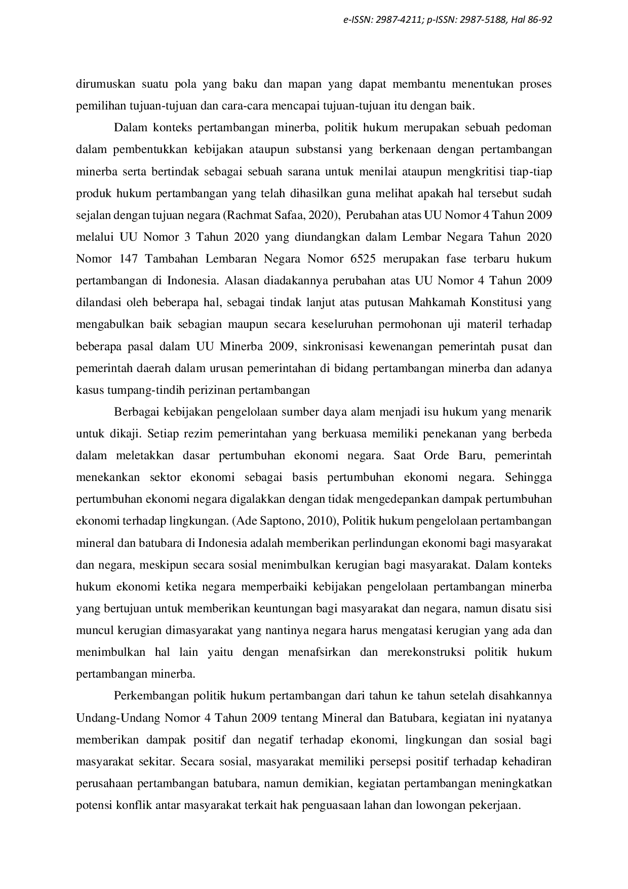 juris Politik Hukum Investasi Pertambangan di Indonesia