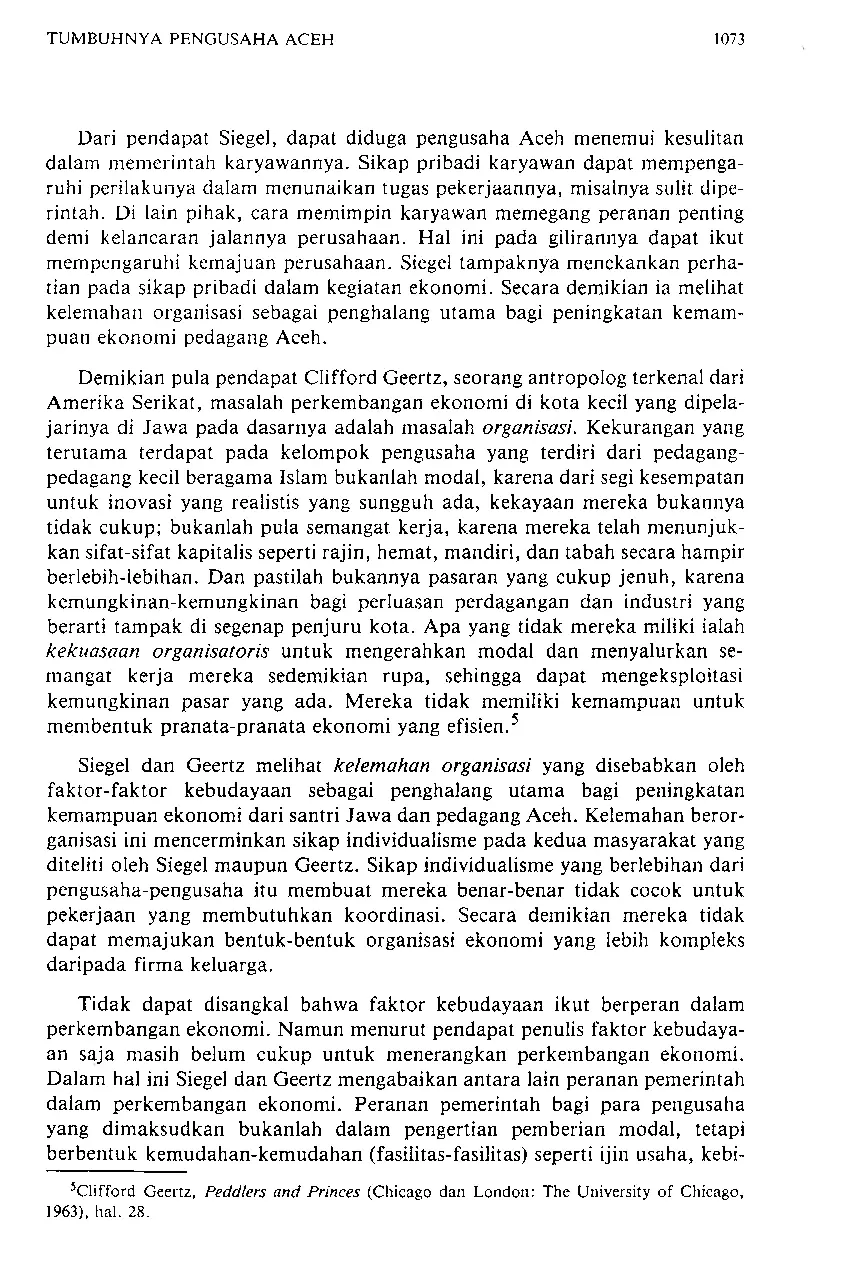 JURIS Tumbuhnya Pengusaha Aceh Studi Kasus Pengusaha Kontraktor dan Leveransir di Lhok Seumawe