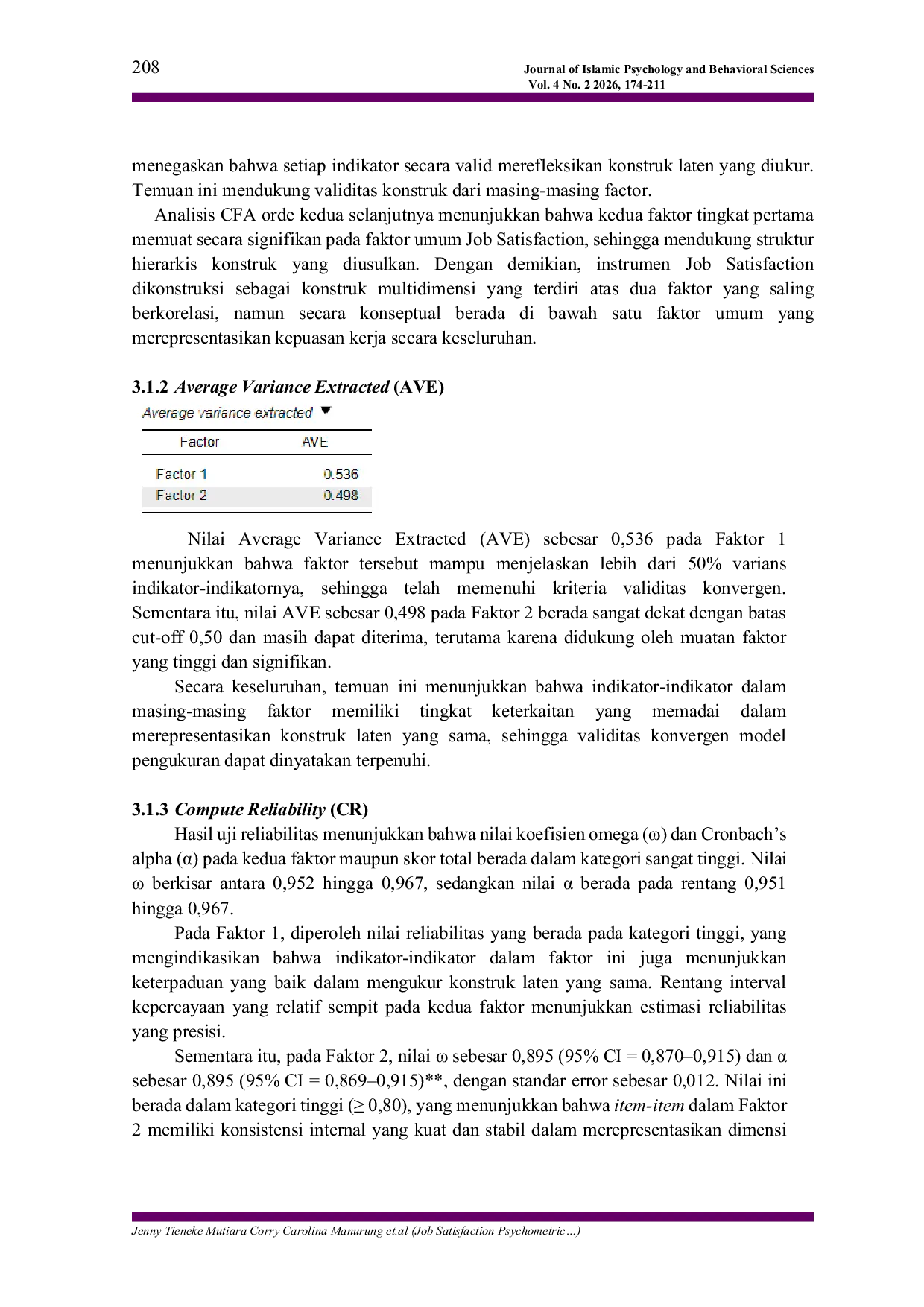 JURIS Job Satisfaction Psychometric A New Job Satisfaction Scale among ASN Employees