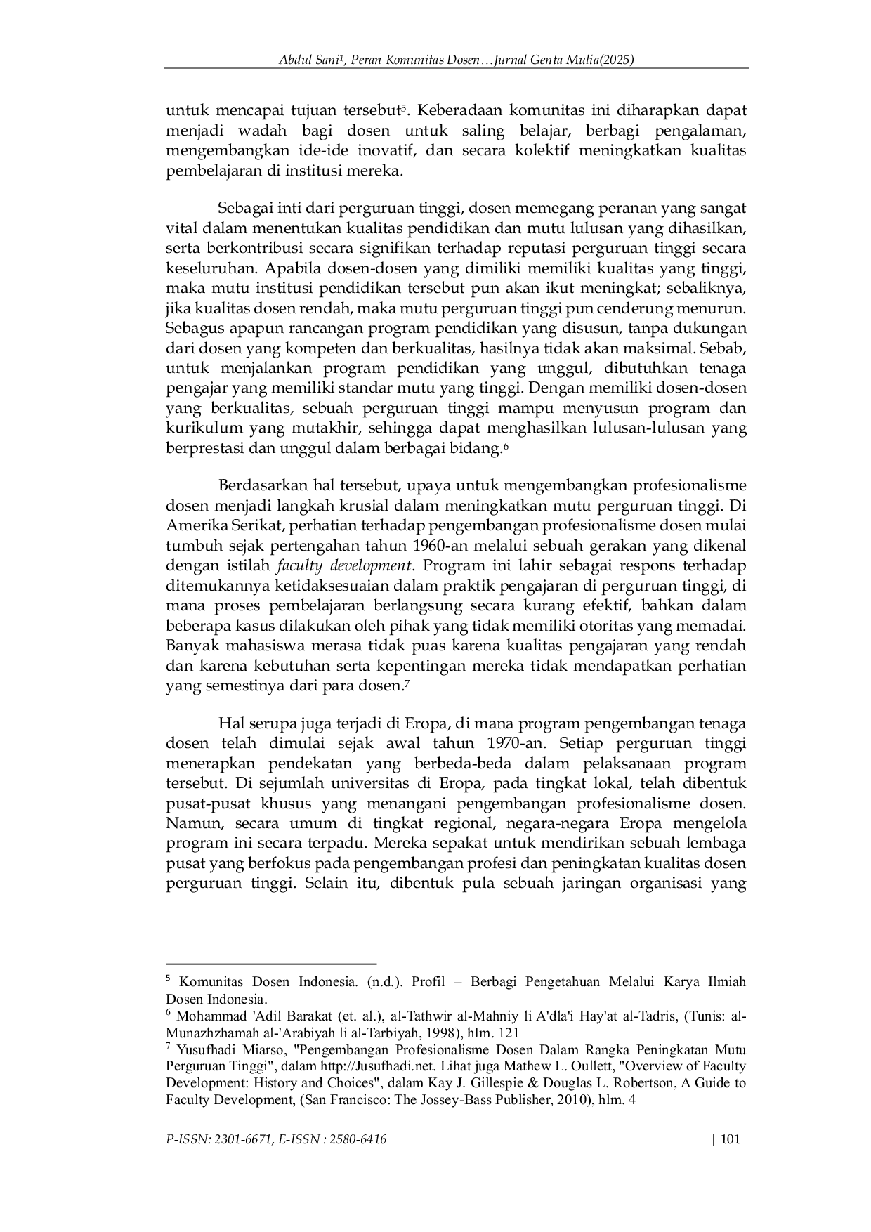 JURIS Peran Komunitas Dosen dalam Peningkatan Kualitas Pembelajaran di Perguruan Tinggi