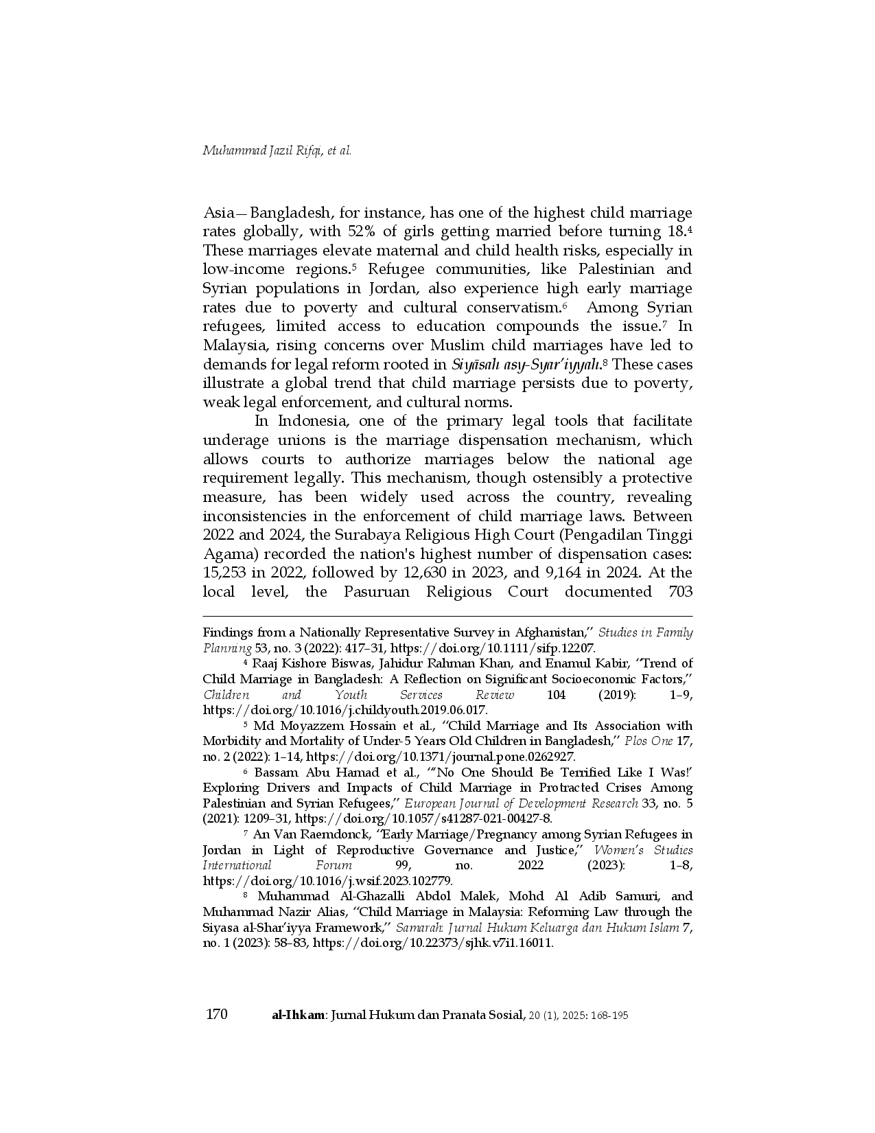 juris Child Marriage in Villages Misuse of IjbAr Structural Discrimination and Best Interest of the Child Dismissal