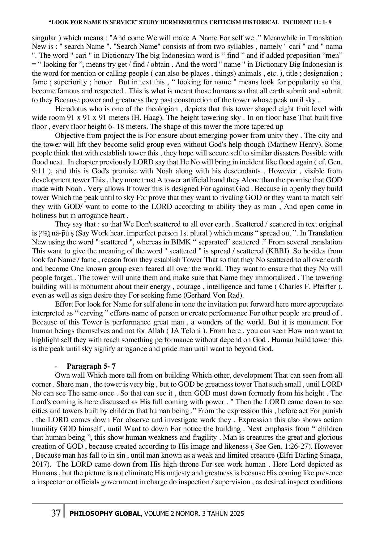 JURIS Look for Name in Service Study Hermeneutics Criticism Historical Incident 11 1 9