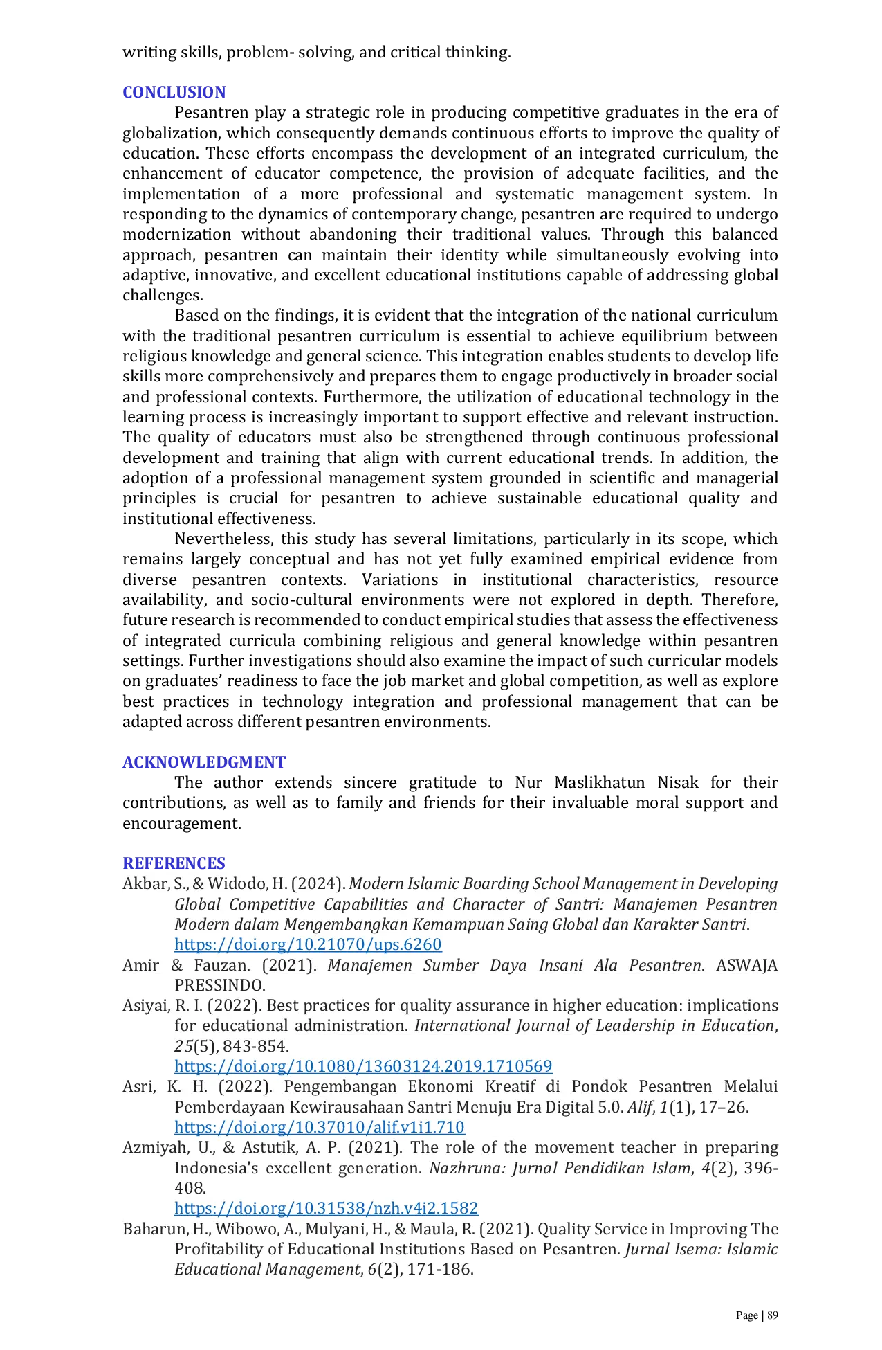 JURIS Building Globally Competitive Islamic Boarding School Synergy Between Tradition And Modernization
