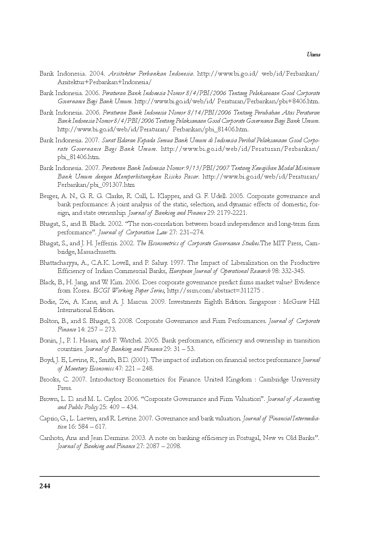 juris The Causality between Corporate Governance Practice and Bank Performance Empirical Evidence from Indonesia