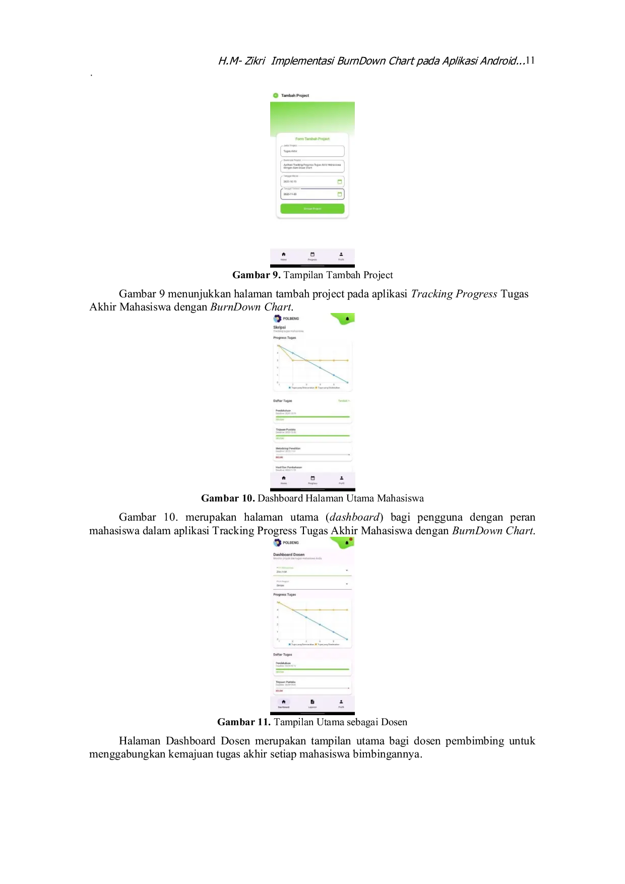 JURIS Implementasi BurnDown Chart pada Aplikasi Android untuk Monitoring Progress Tugas Akhir Mahasiswa