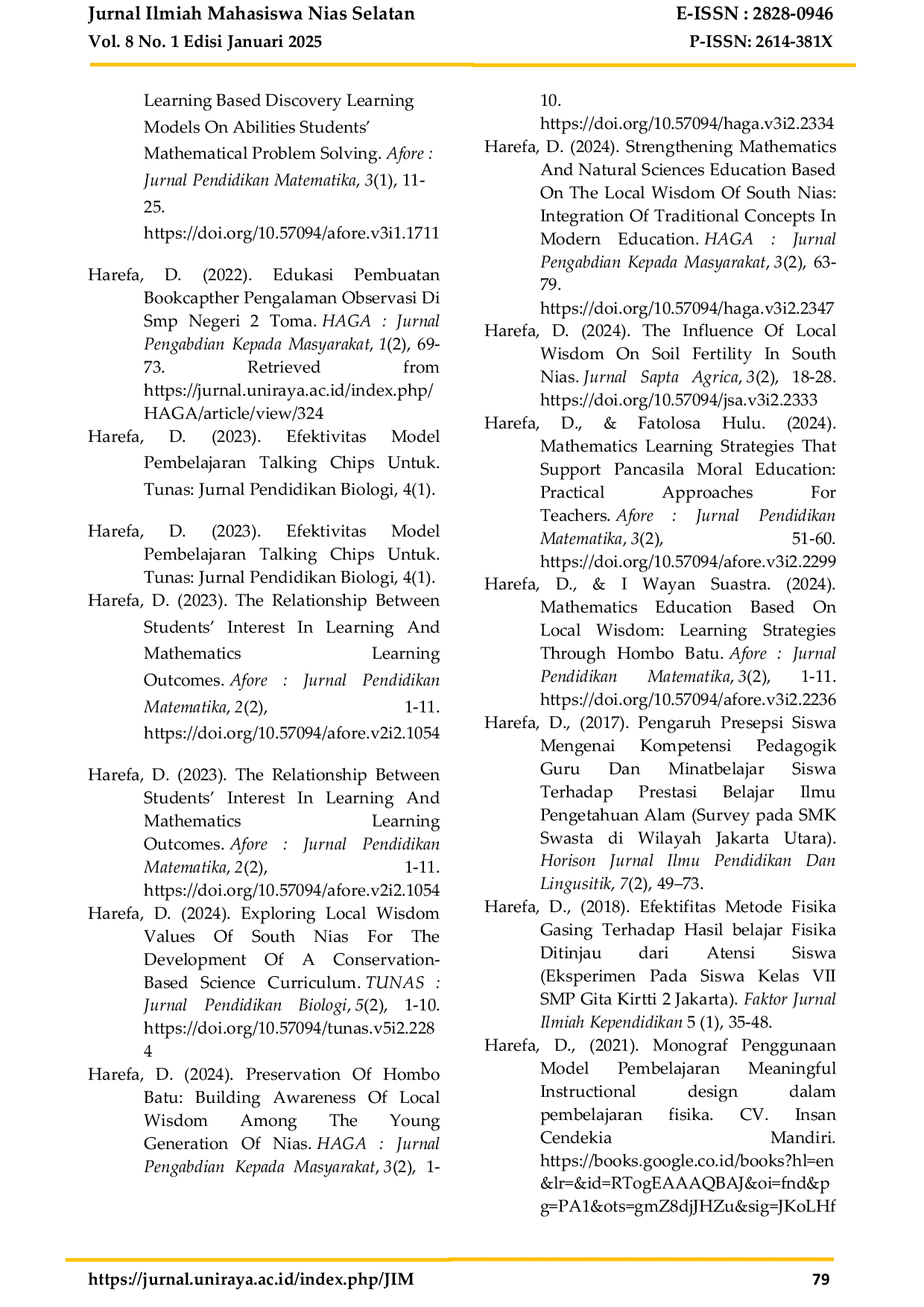 JURIS Pengaruh Motivasi Kerja Dan Kepemimpinan Terhadap Kinerja Pegawai Dinas Komunikasi Dan Informatika Kabupaten Nias Selatan