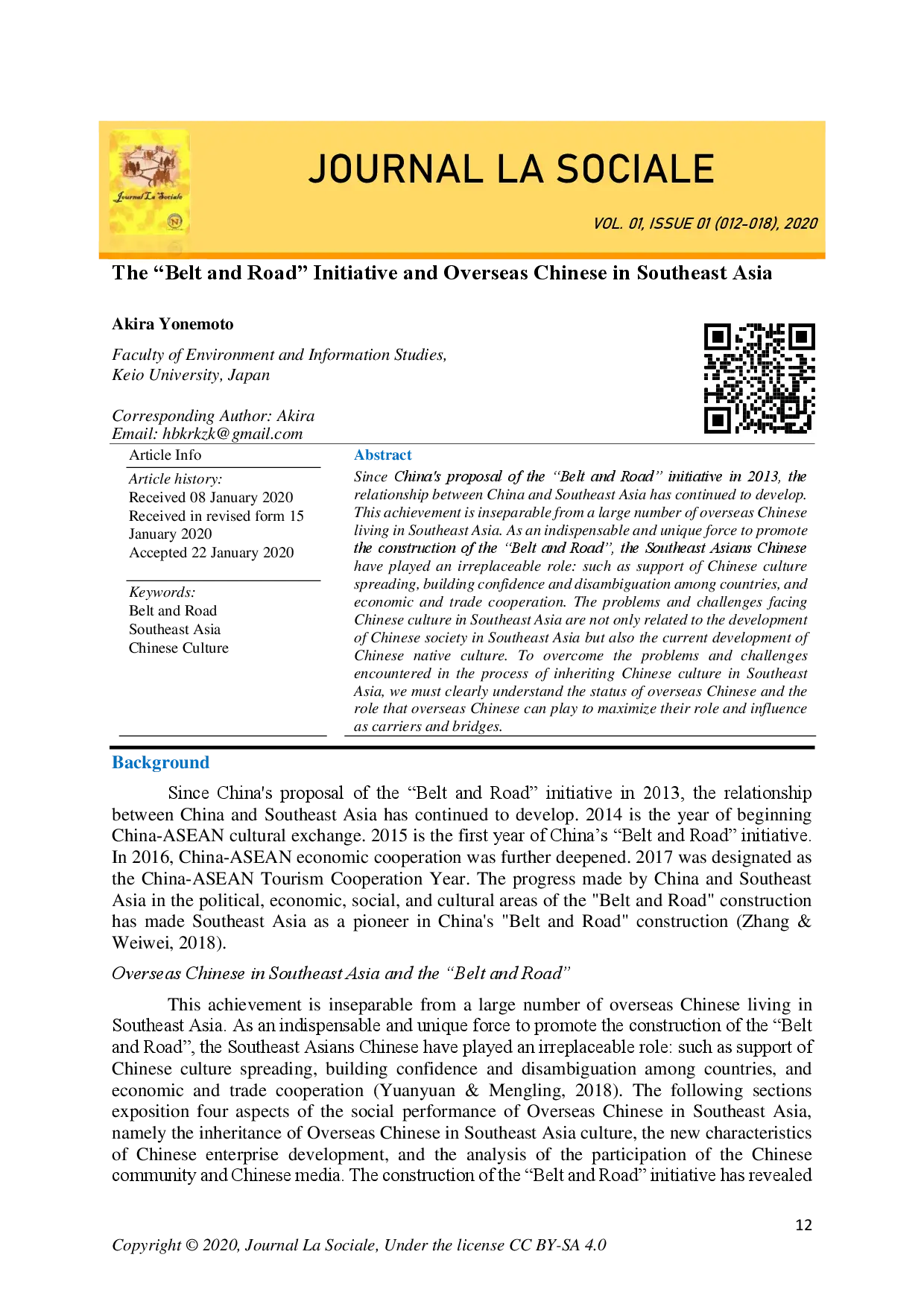juris The Belt and Road Initiative and Overseas Chinese in Southeast Asia