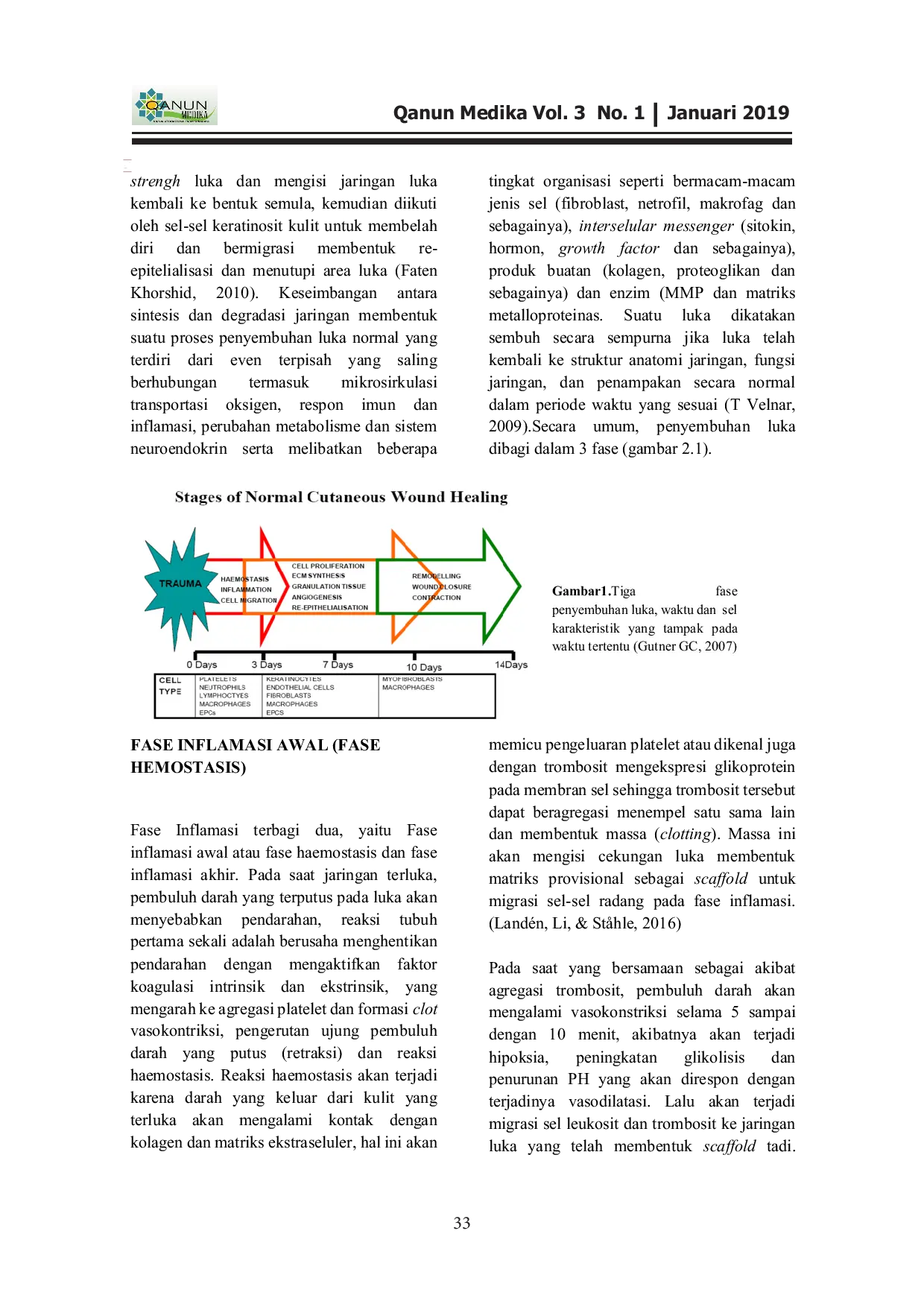 JURIS Proses Penyembuhan Luka Ditinjau dari Aspek Mekanisme Seluler dan Molekuler